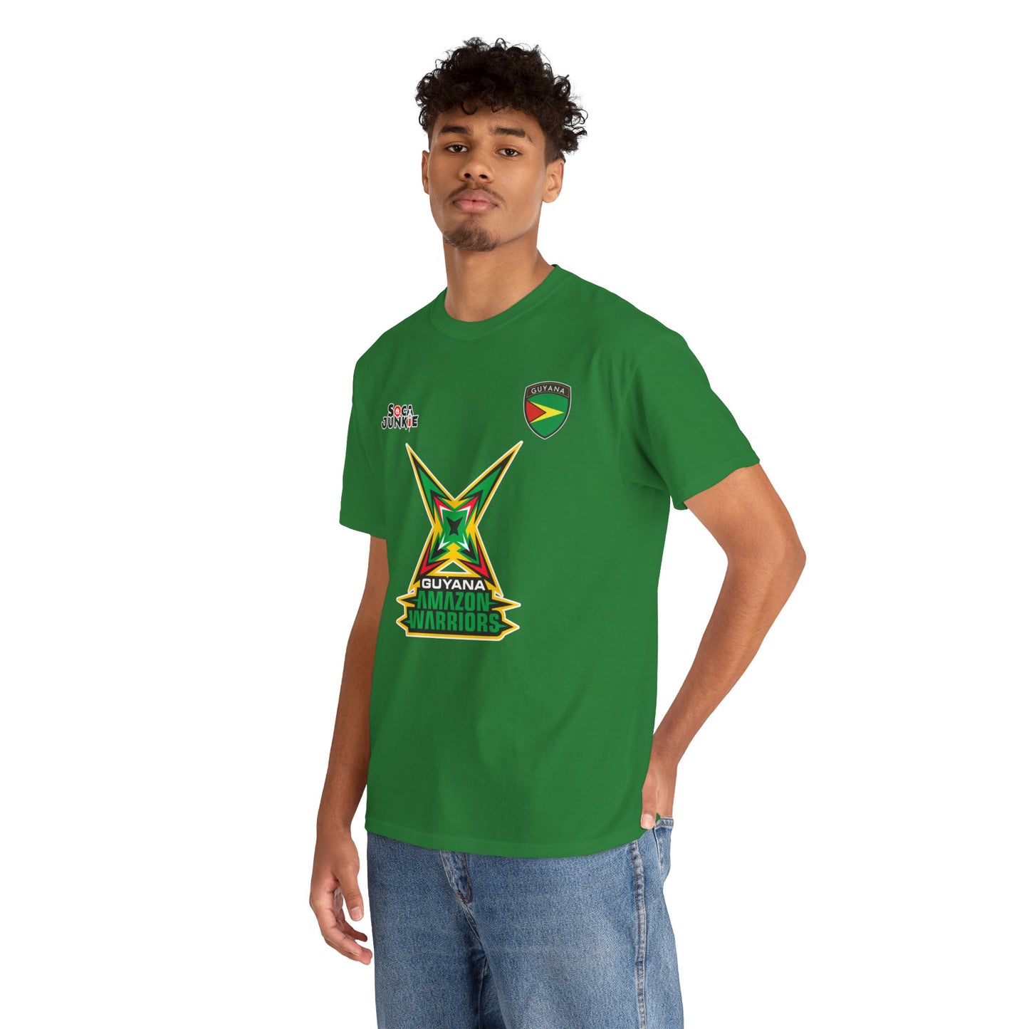 Guyana Amazon Warriors CPL Shirt Official Cricket Shirt by Soca Junkie | Guyana Amazon Warriors Fan Gear | Comfortable Sportswear