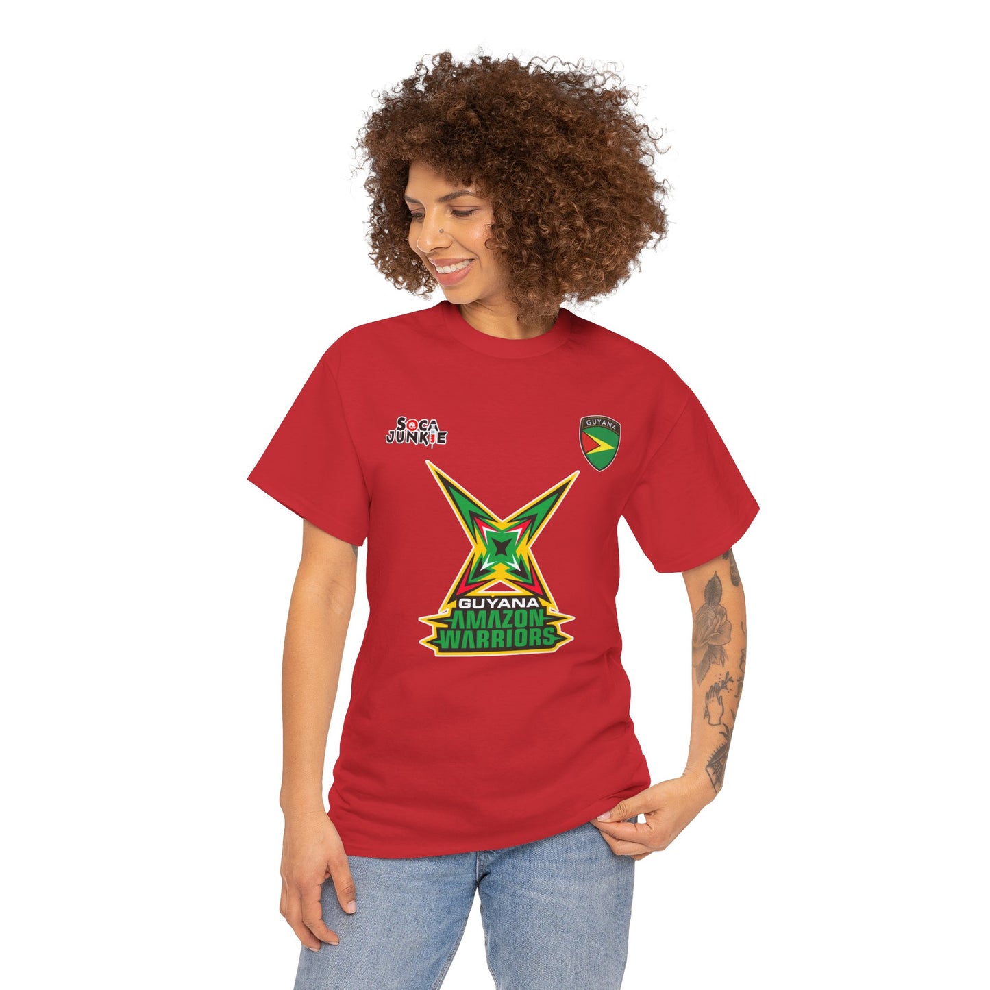 Guyana Amazon Warriors CPL Shirt Official Cricket Shirt by Soca Junkie | Guyana Amazon Warriors Fan Gear | Comfortable Sportswear