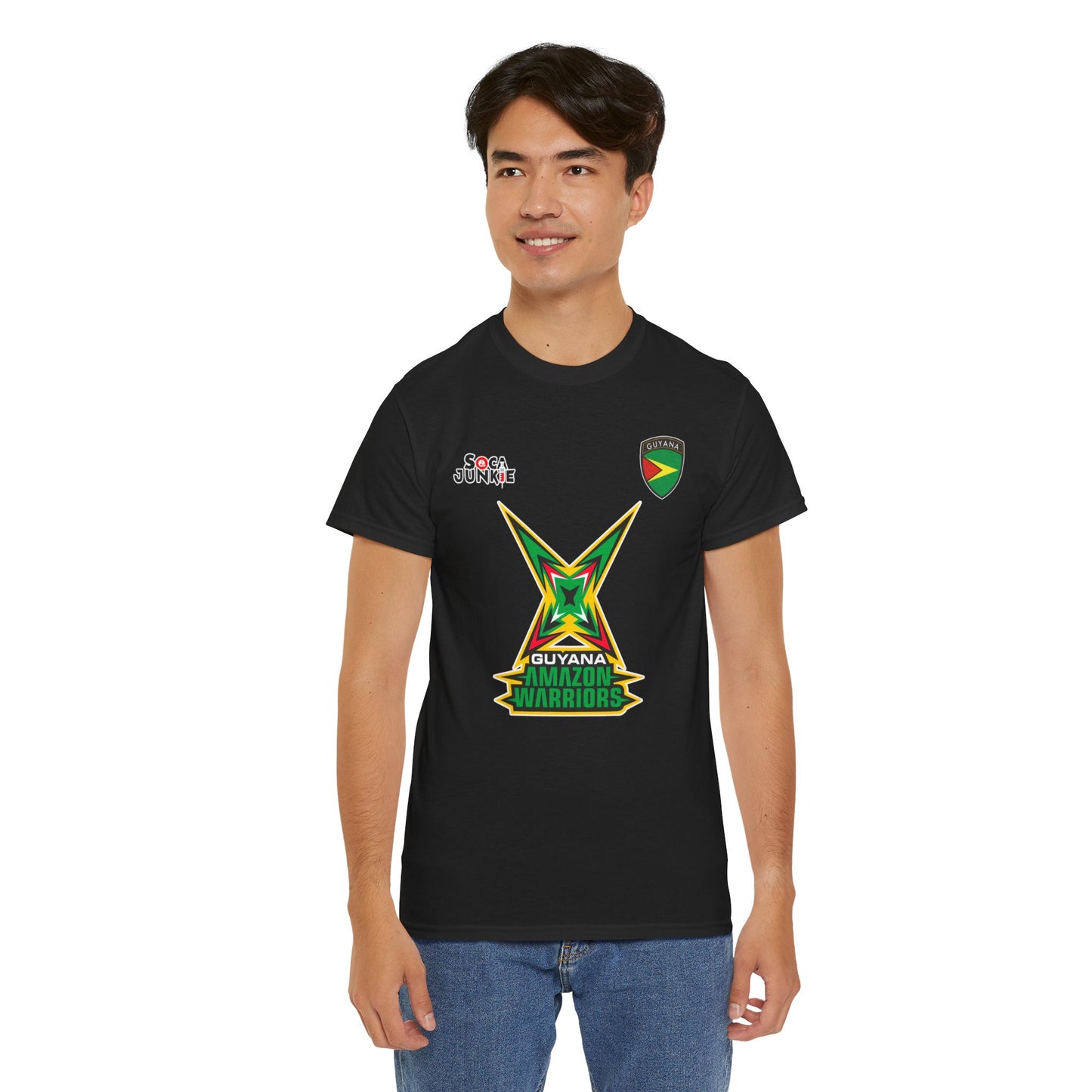 Guyana Amazon Warriors CPL Shirt Official Cricket Shirt by Soca Junkie | Guyana Amazon Warriors Fan Gear | Comfortable Sportswear