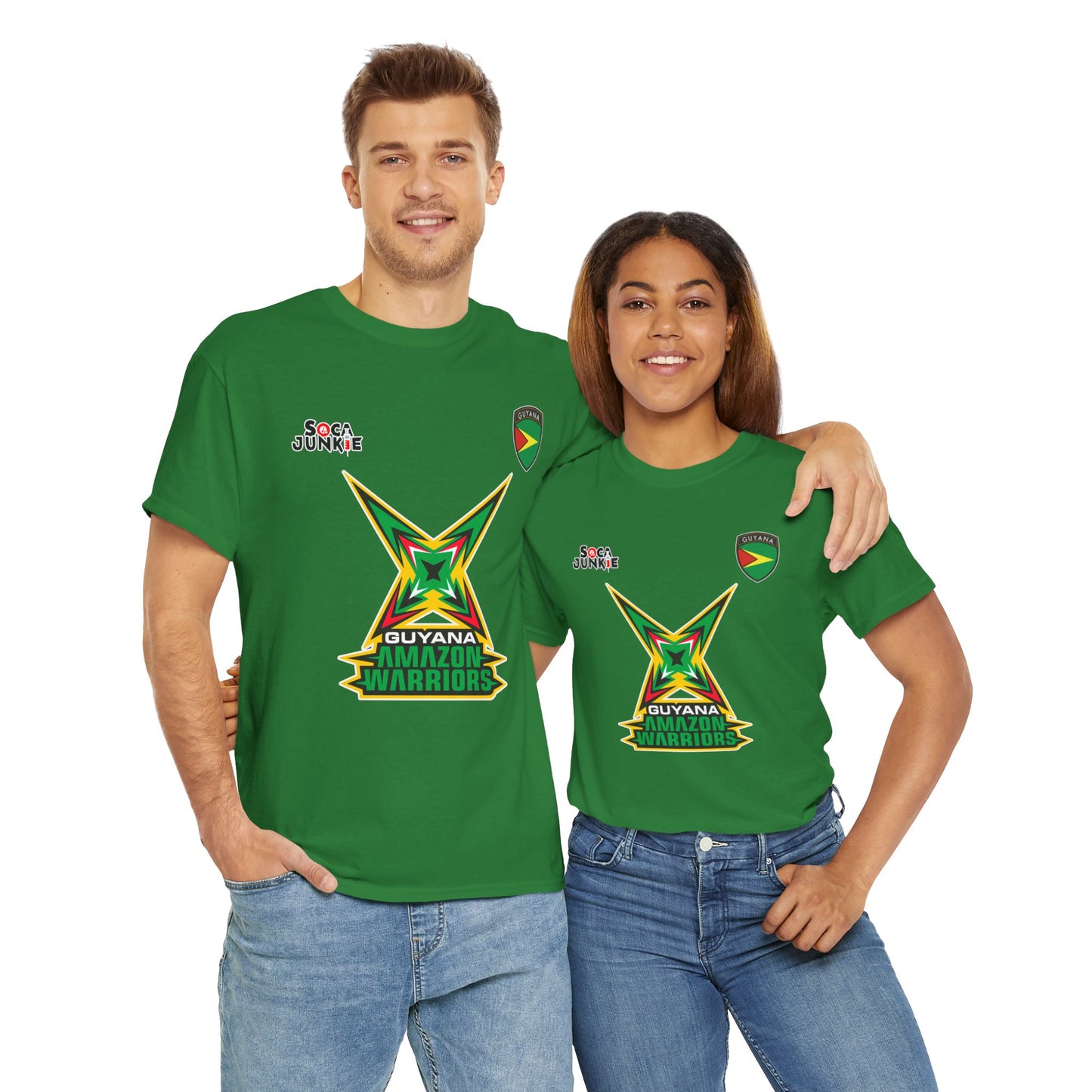 Guyana Amazon Warriors CPL Shirt  Official Cricket Shirt by Soca Junkie | Guyana Amazon Warriors Fan Gear | Comfortable Sportswear