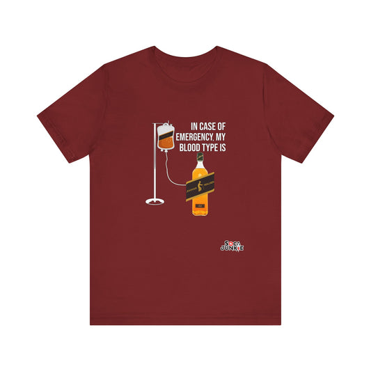 Johnnie Walker IV Bag Blood Type Shirt | Unique & Stylish Whiskey-Themed Graphic Tee | Perfect for Whiskey Lovers  |  Funny Rum Shirt