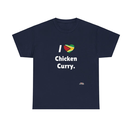 Guyana Amazon Warriors Double-Sided "I Love Chicken Curry" CPL Shirt – Guyana Cricket Fan Apparel