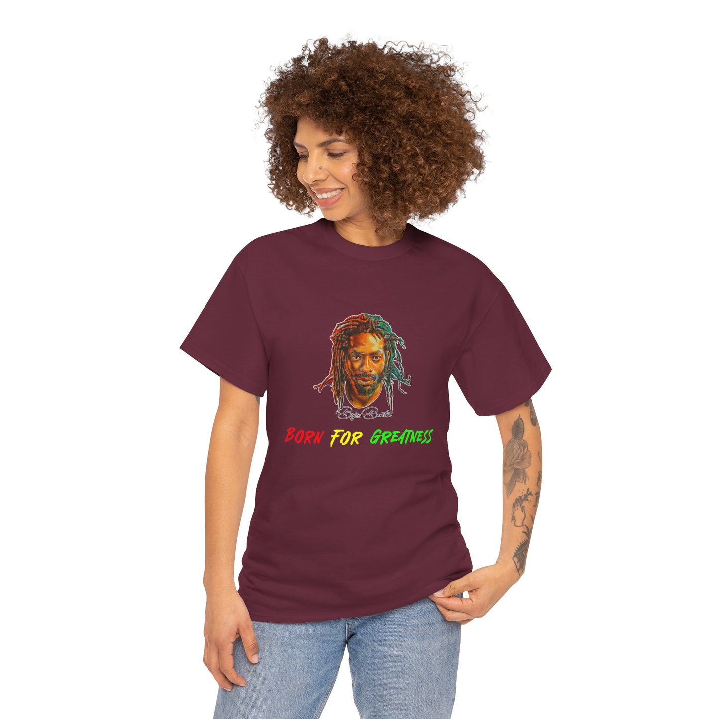 Buju Banton "Born for Greatness" Shirt , Celebrate Reggae Legend with Iconic Apparel , Reggae Music Icon