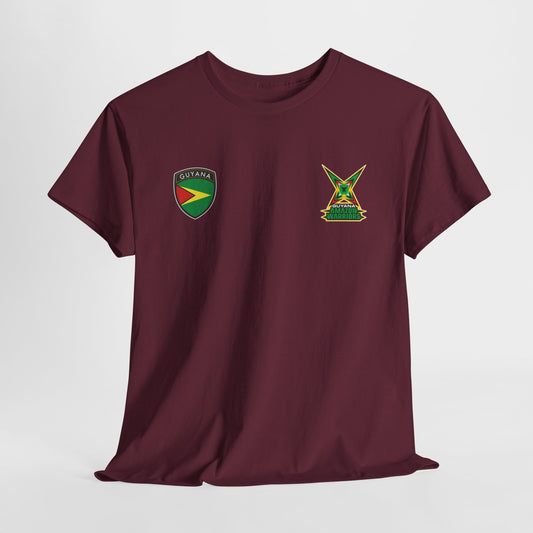 Guyana Amazon Warriors T-Shirt, Double Sided Print CPL Shirt, Cricket Sports Fan Gear , Unisex CPL Cricket Tee, Guyana Cricket, Rush Ship Available