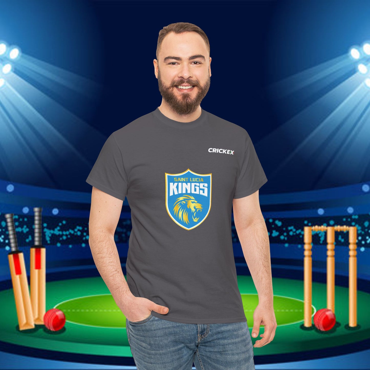 St. Lucia Kings CPL Cricket Shirt  | Caribbean Premier League Merchandise Replica | Cricket Fan Gear | Stylish Sportswear