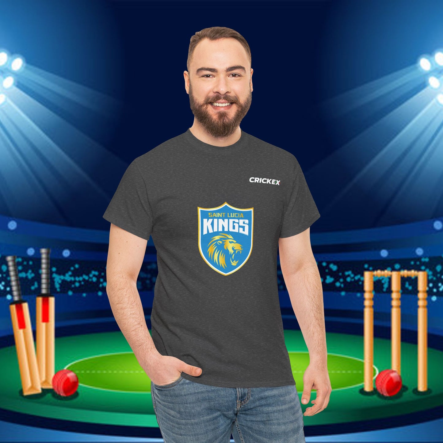 St. Lucia Kings CPL Cricket Shirt  | Caribbean Premier League Merchandise Replica | Cricket Fan Gear | Stylish Sportswear