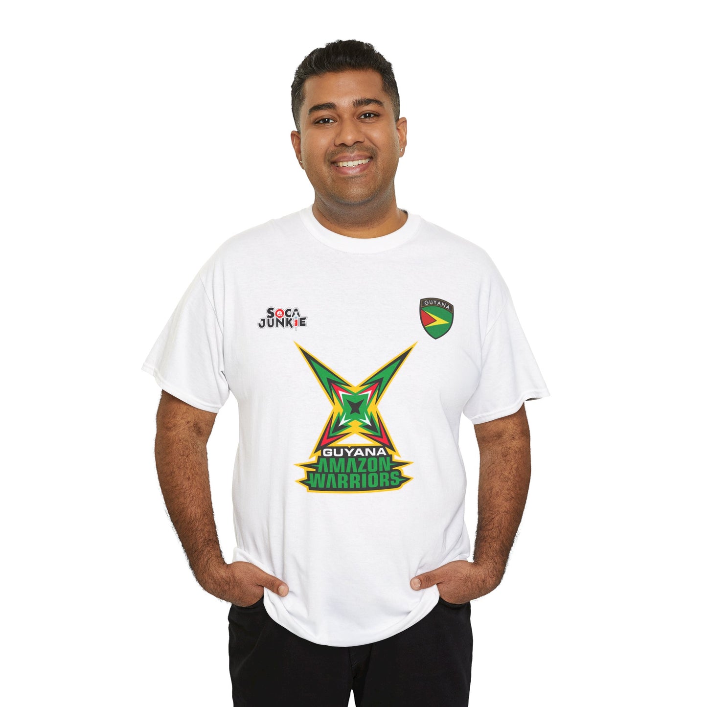 Guyana Amazon Warriors CPL Shirt  Official Cricket Shirt by Soca Junkie | Guyana Amazon Warriors Fan Gear | Comfortable Sportswear