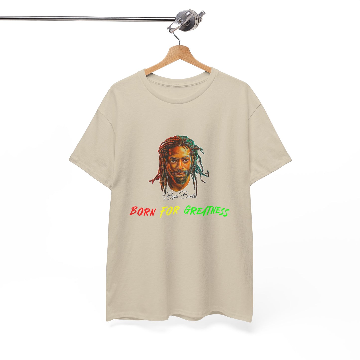 Buju Banton "Born for Greatness" Shirt , Celebrate Reggae Legend with Iconic Apparel , Reggae Music Icon