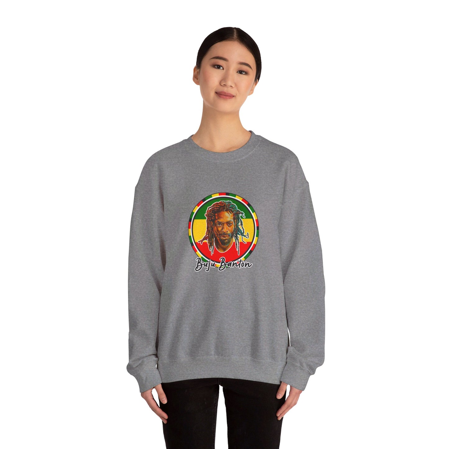 Buju Banton Iconic Sweatshirt - Premium Reggae Merch | Limited Edition Reggae Dancehall Sweater | Buju Old School Dub