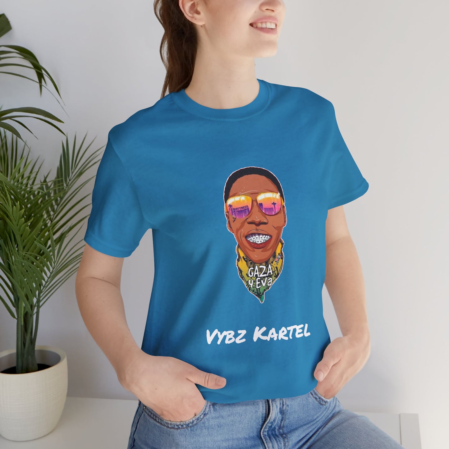 Vybz Kartel World Boss is Free Shirt | Gaza 4 Eva | Bold & Stylish Graphic Tee | Show Your Support for Vybz Kartel | Adidja Palmer Free