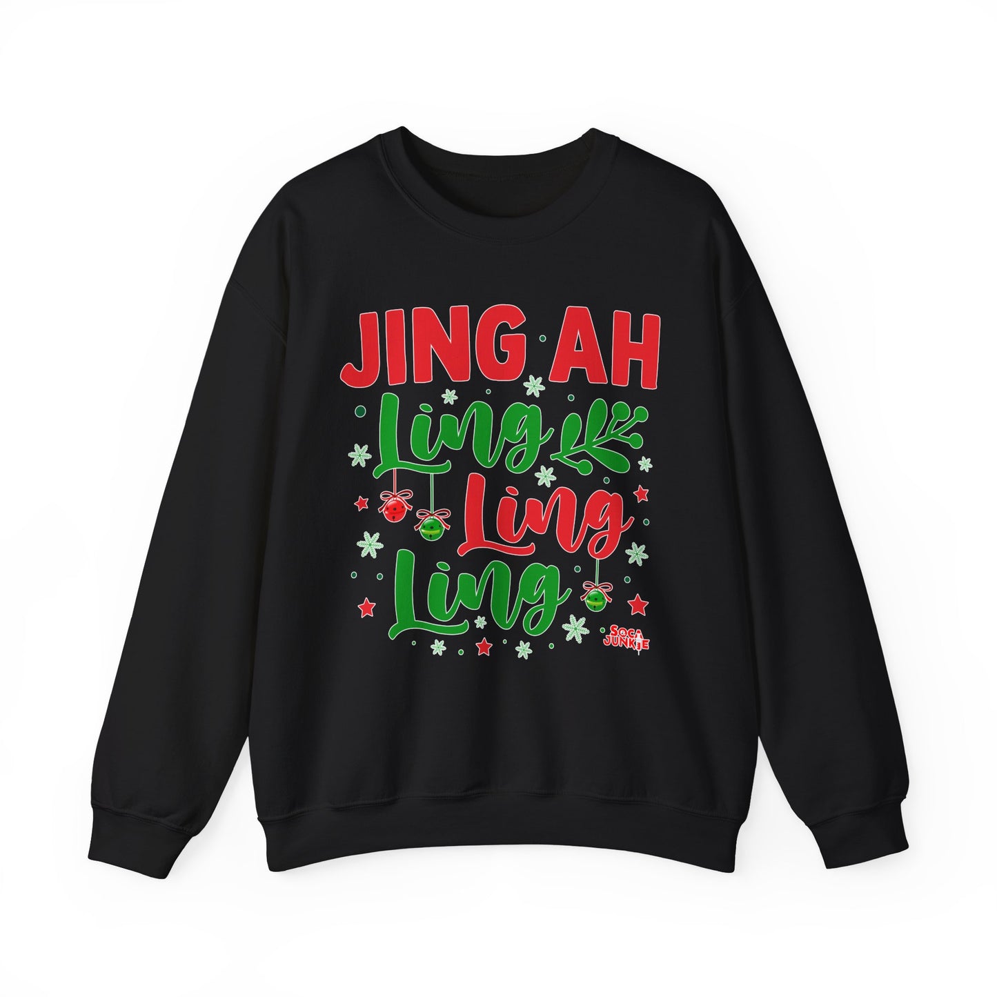 Jing Ah Ling Ling Ling Christmas Sweatshirt, Fun Holiday Sweatshirt,  Caribbean Christmas Apparel , Perfect Gift for Men & Women West Indian