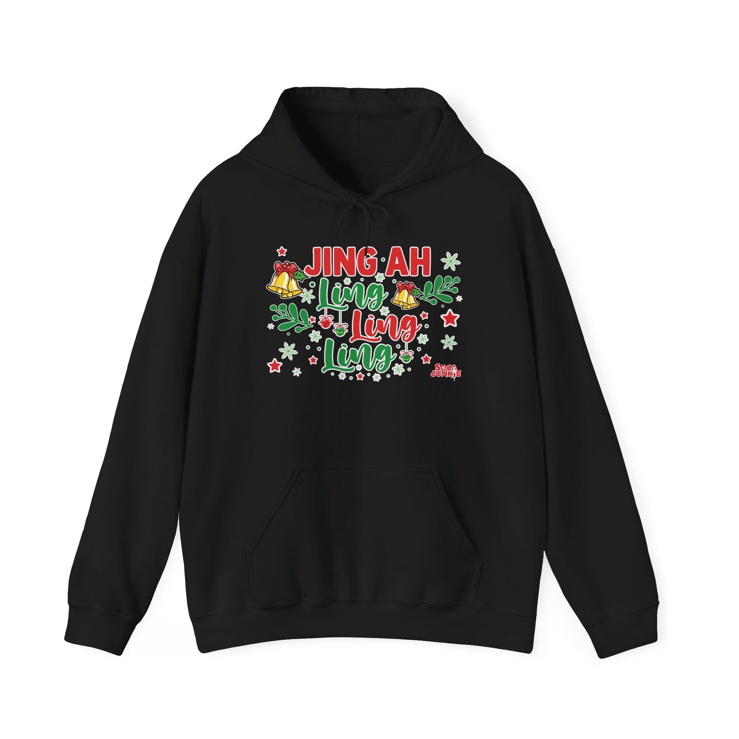 Jing Ah Ling Ling Ling Christmas Hoodie, Fun Holiday Sweatshirt,  Caribbean Christmas Apparel , Perfect Gift West Indian Christmas Hoody