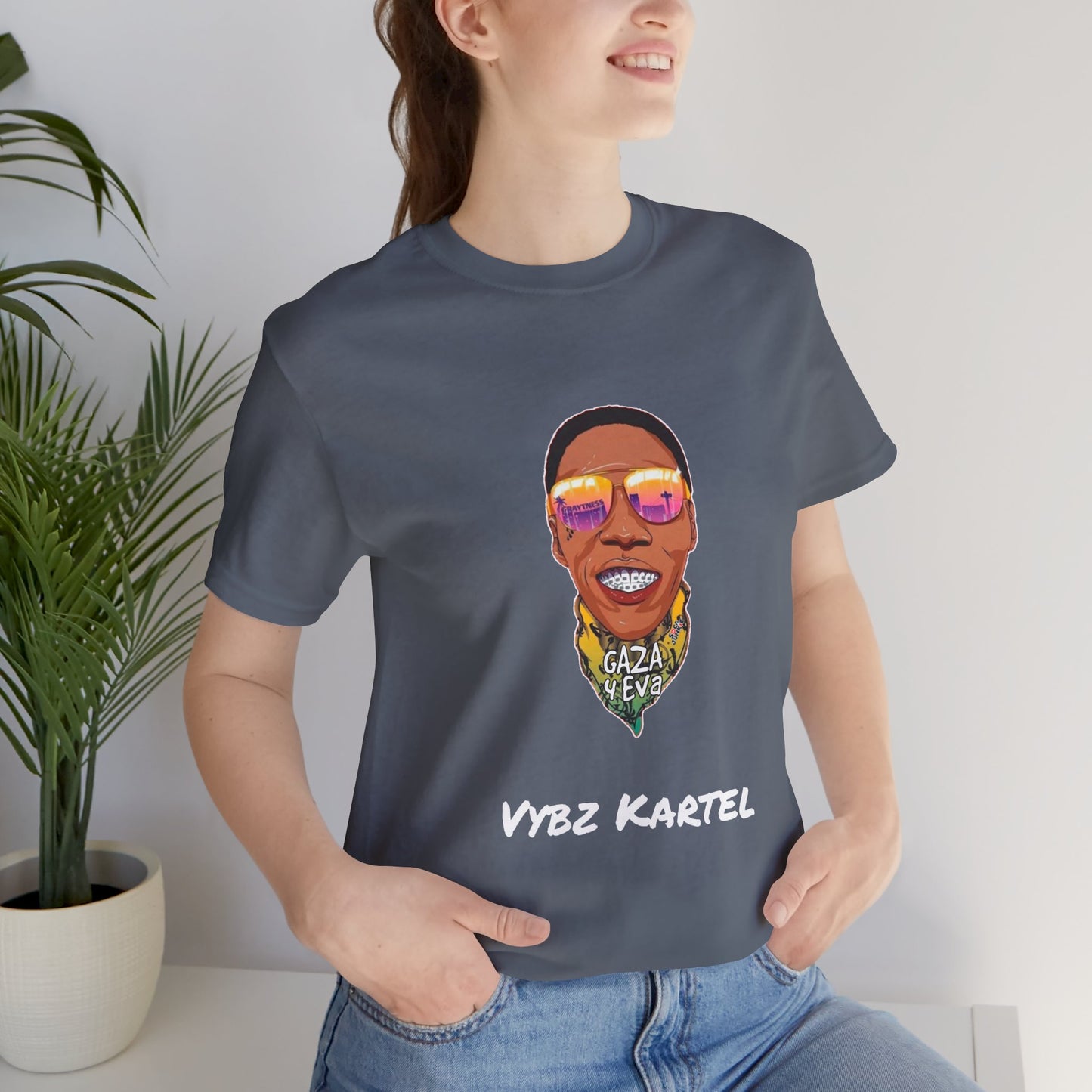 Vybz Kartel World Boss is Free Shirt | Gaza 4 Eva | Bold & Stylish Graphic Tee | Show Your Support for Vybz Kartel | Adidja Palmer Free