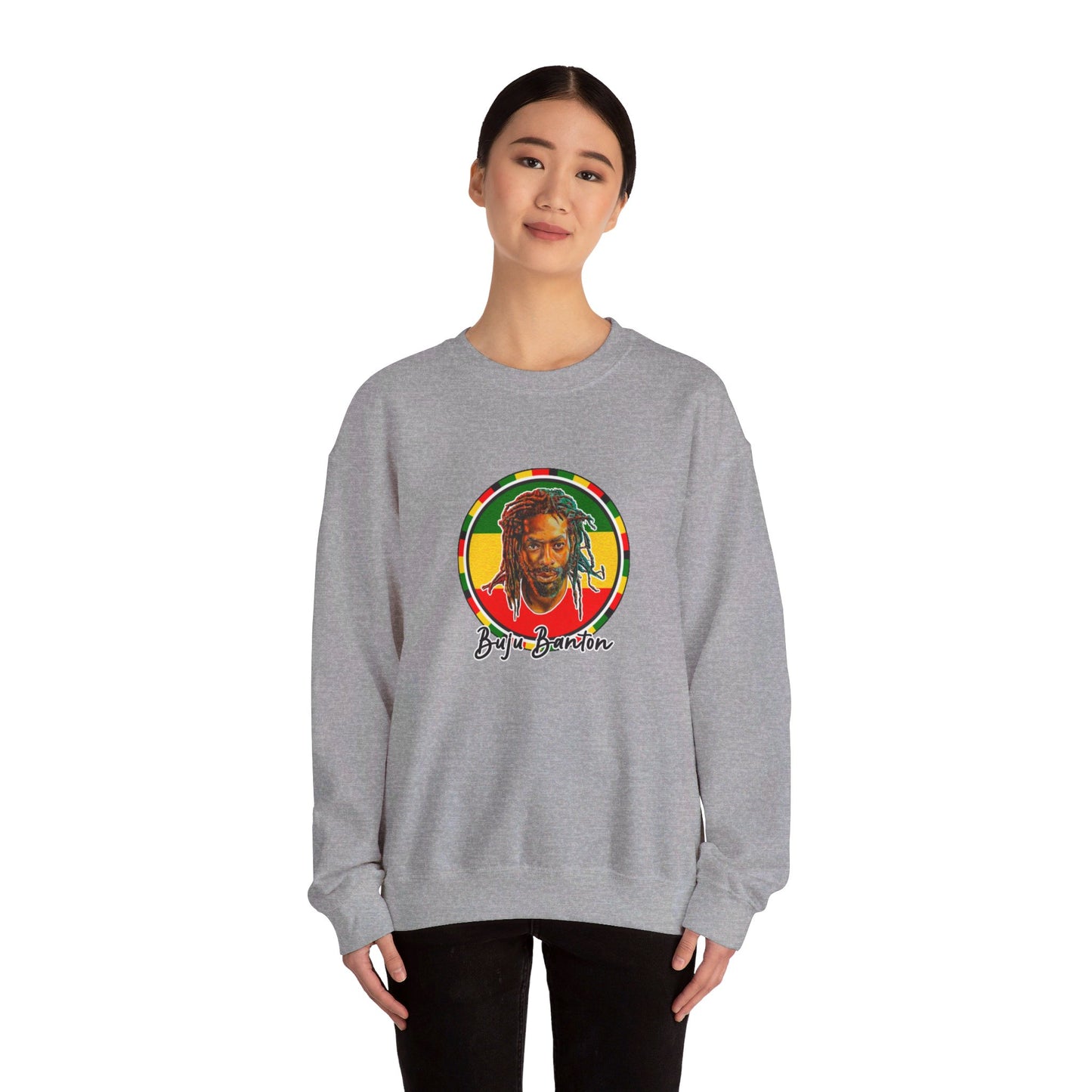 Buju Banton Iconic Sweatshirt - Premium Reggae Merch | Limited Edition Reggae Dancehall Sweater | Buju Old School Dub