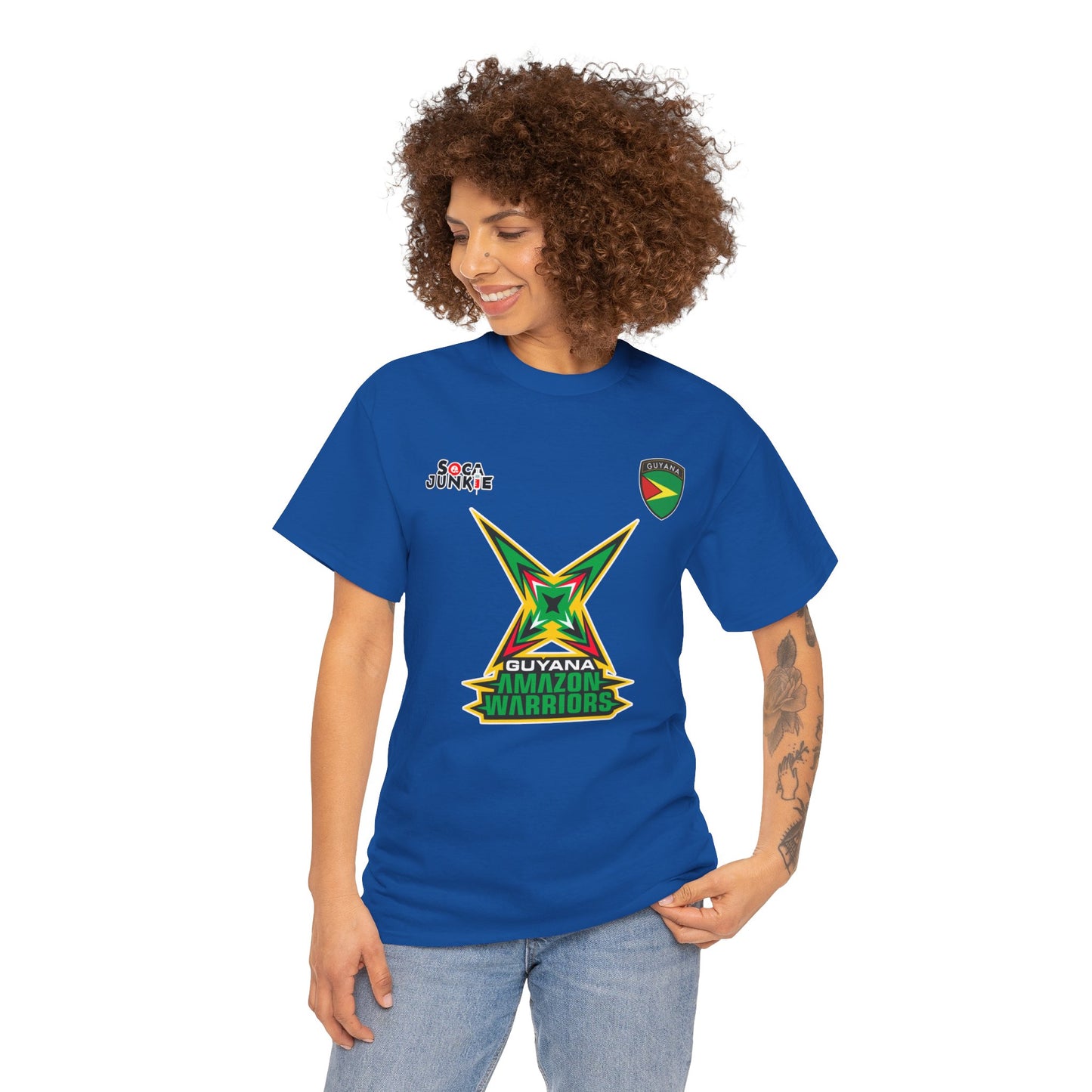 Guyana Amazon Warriors CPL Shirt  Official Cricket Shirt by Soca Junkie | Guyana Amazon Warriors Fan Gear | Comfortable Sportswear