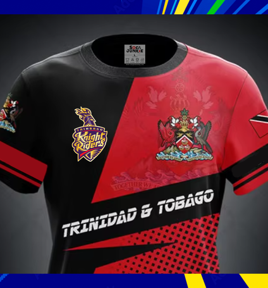 Athletic Quick Dry Trinbago Knight Riders TKR Cricket Shirt | ALL Over Print Sportswear tkr Cricket CPL Trinidad | Rush ship Available