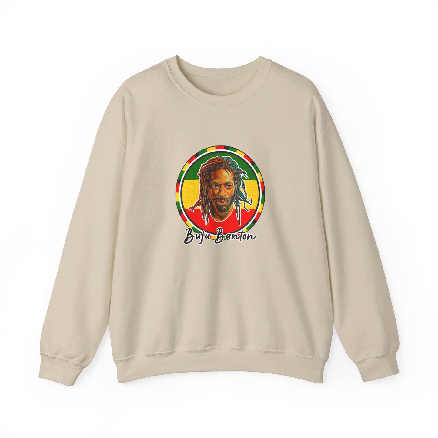 Buju Banton Iconic Sweatshirt - Premium Reggae Merch | Limited Edition Reggae Dancehall Sweater | Buju Old School Dub