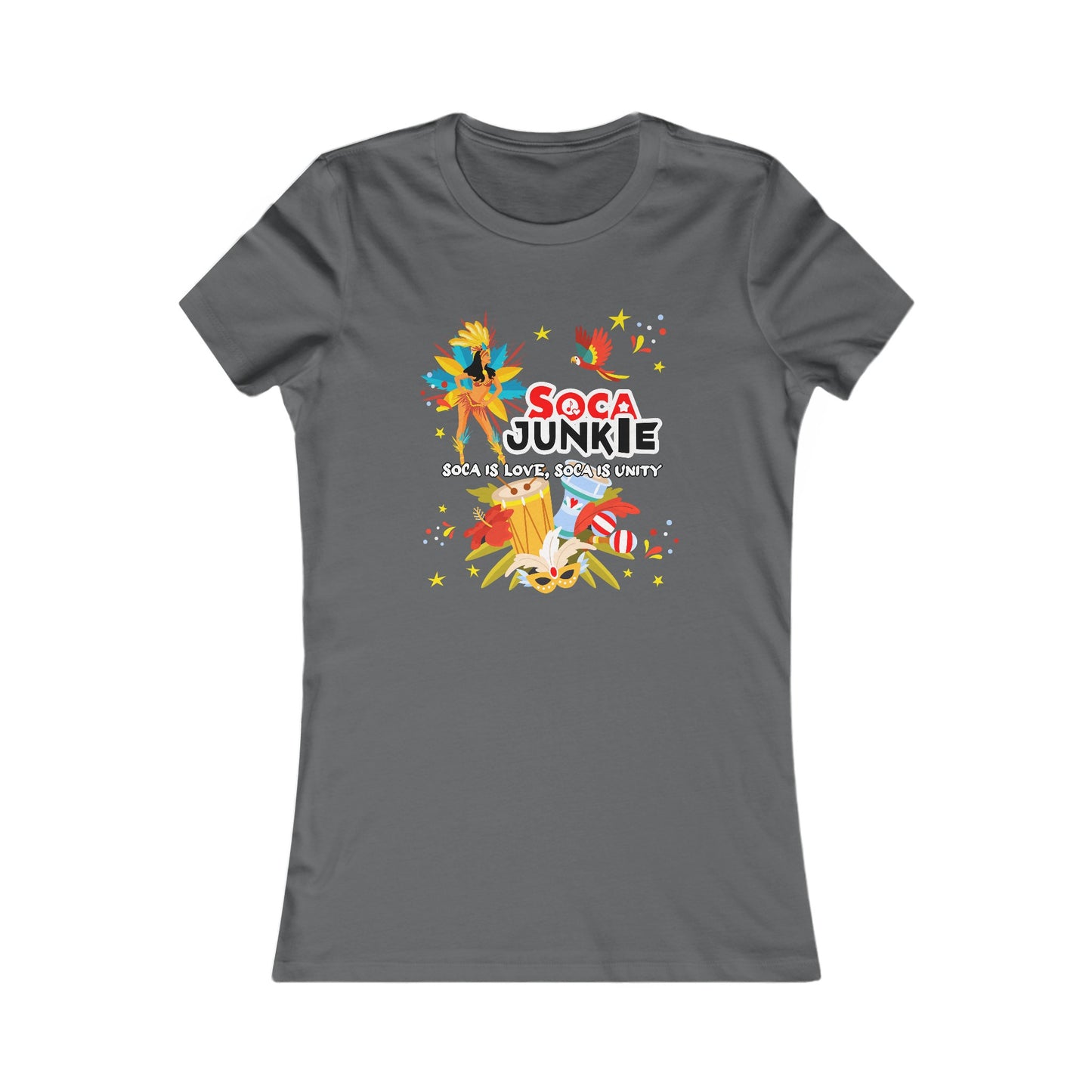 Exclusive Soca Junkie Women's Shirt | Soca is Love, Soca is Unity | Trendy Soca Graphic Tee | Ladies West Indian Shirt | Soca Apparel