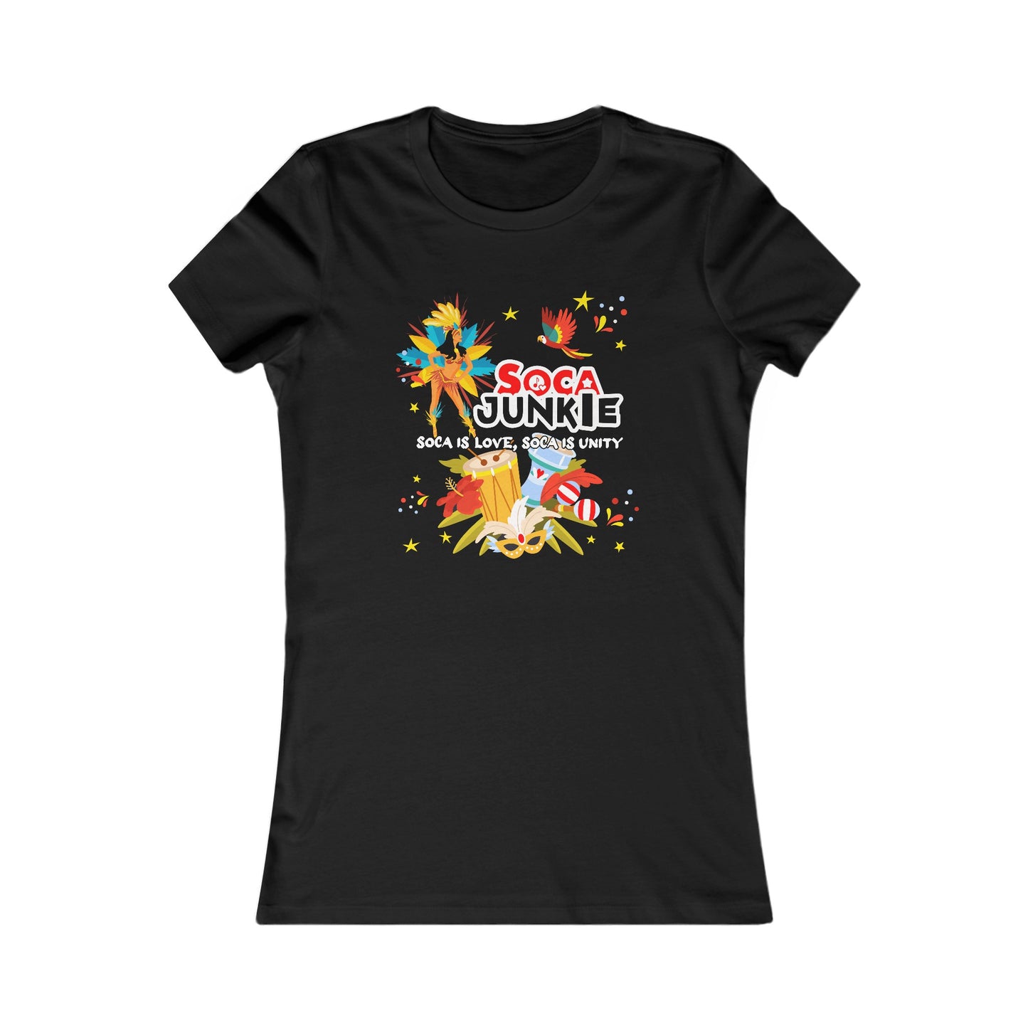 Exclusive Soca Junkie Women's Shirt | Soca is Love, Soca is Unity | Trendy Soca Graphic Tee | Ladies West Indian Shirt | Soca Apparel