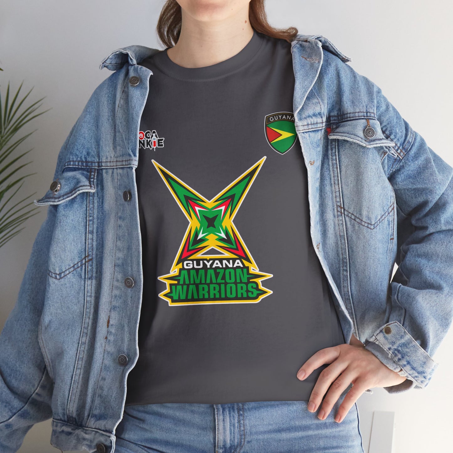 Guyana Amazon Warriors CPL Shirt  Official Cricket Shirt by Soca Junkie | Guyana Amazon Warriors Fan Gear | Comfortable Sportswear