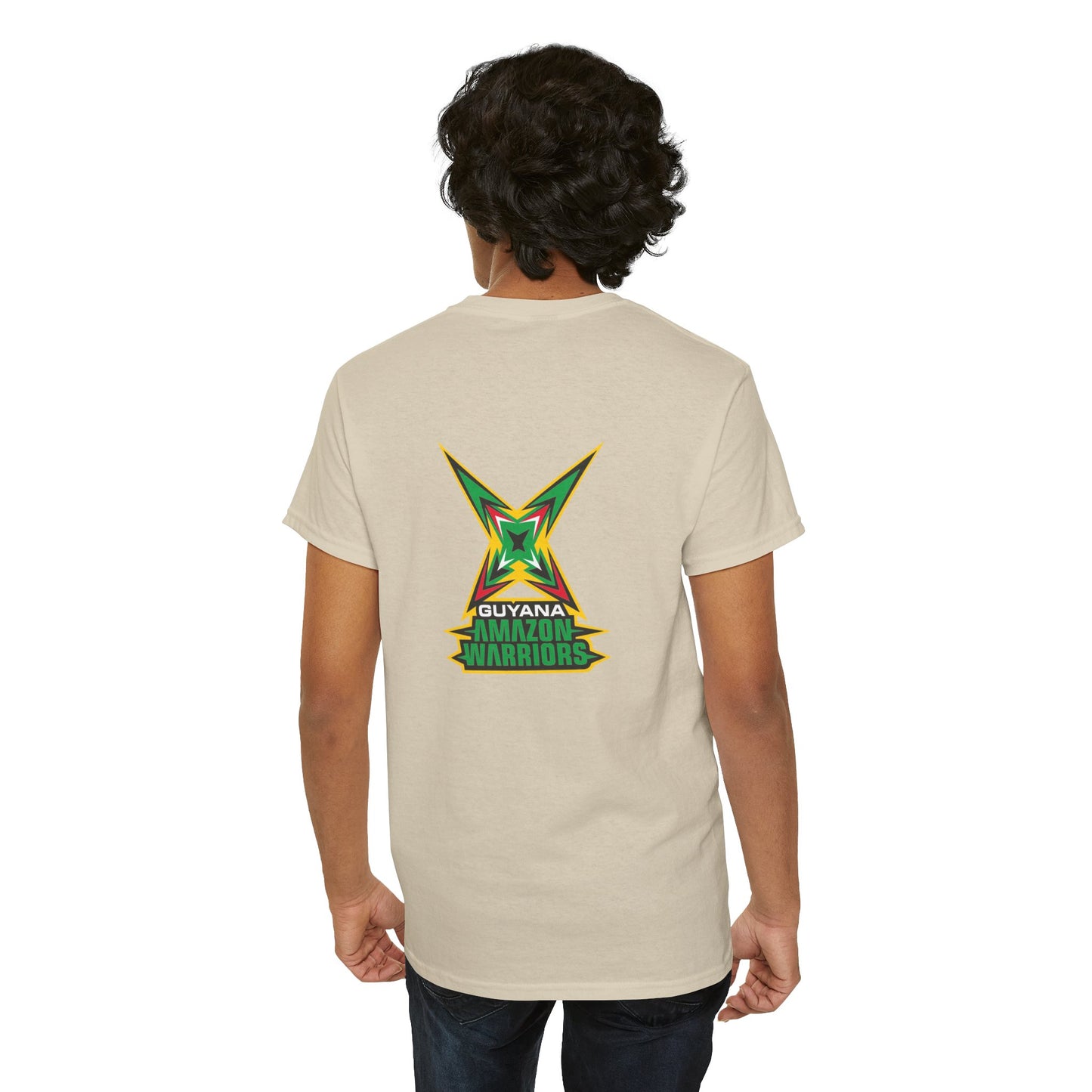 Guyana Amazon Warriors T-Shirt, Double Sided Print CPL Shirt, Cricket Sports Fan Gear , Unisex CPL Cricket Tee, Guyana Cricket, Rush Ship Available