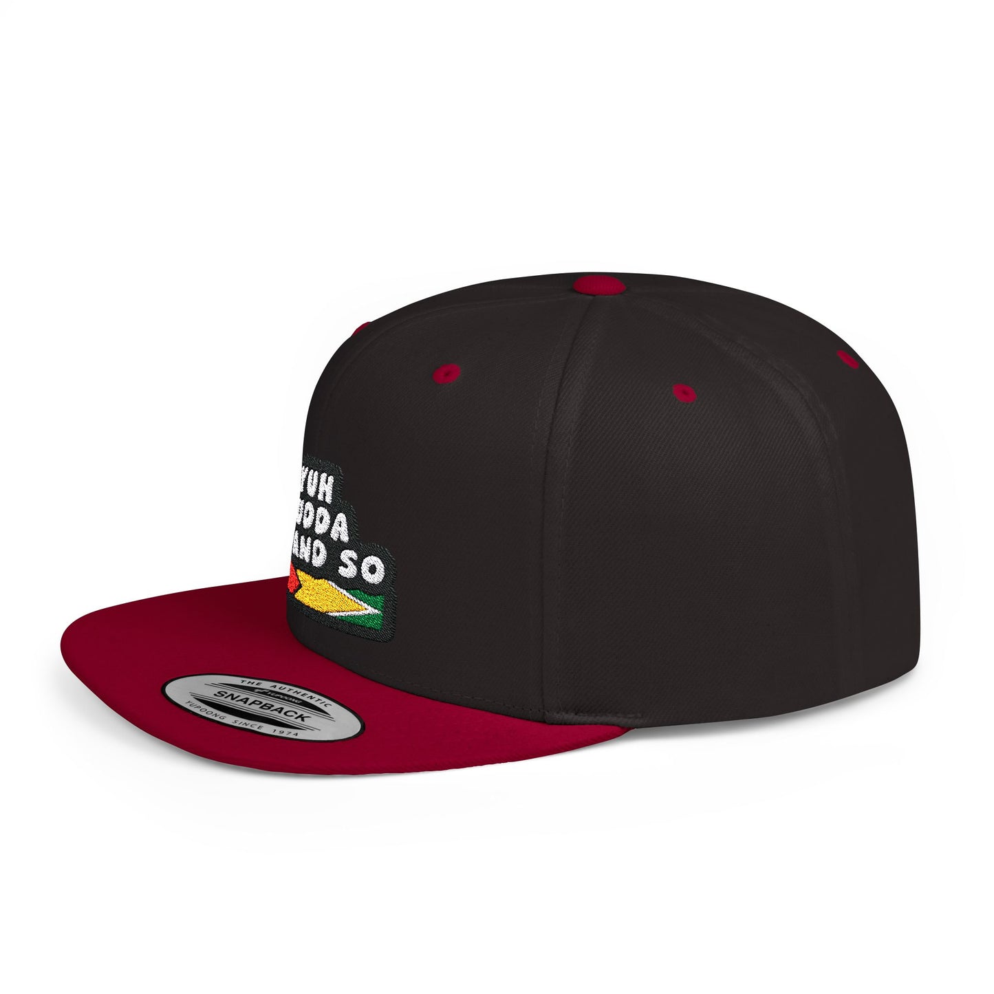 Guyana Flag Yuh Mudda So and So Snapback Hat, Embroidery Caribbean Cap, Funny Snapback, Trini Hat, Guyanese Baseball Cap, I love Soca