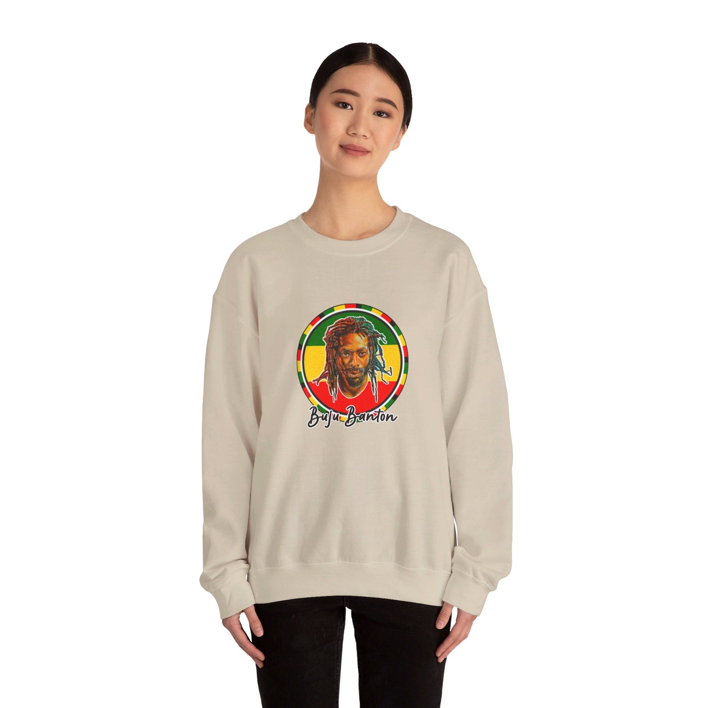 Buju Banton Iconic Sweatshirt - Premium Reggae Merch | Limited Edition Reggae Dancehall Sweater | Buju Old School Dub