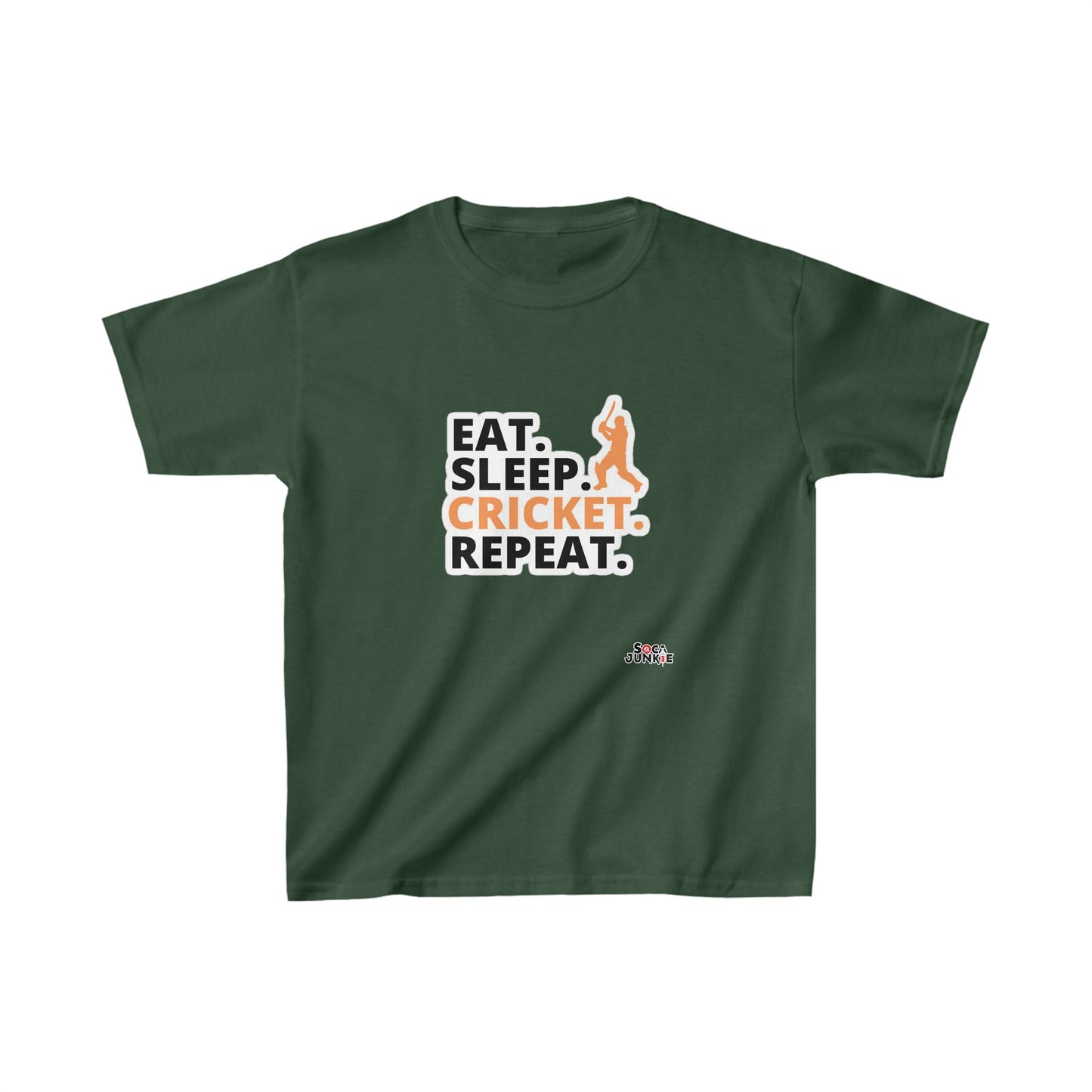 Kids Eat Sleep Cricket Repeat T20 CPL World Cup USA West Indies Pakistan India Unisex Jersey Short Sleeve Tee , Cricket fans Worldwide