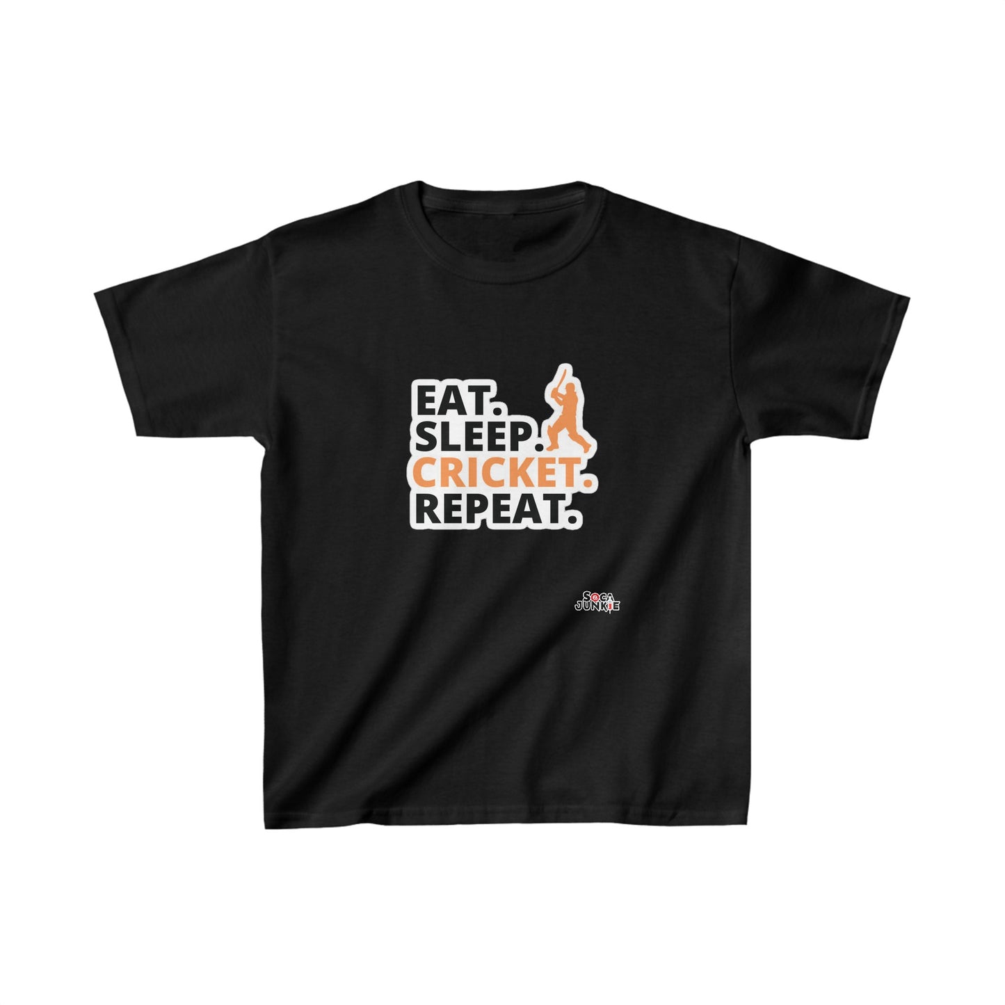 Kids Eat Sleep Cricket Repeat T20 CPL World Cup USA West Indies Pakistan India Unisex Jersey Short Sleeve Tee , Cricket fans Worldwide