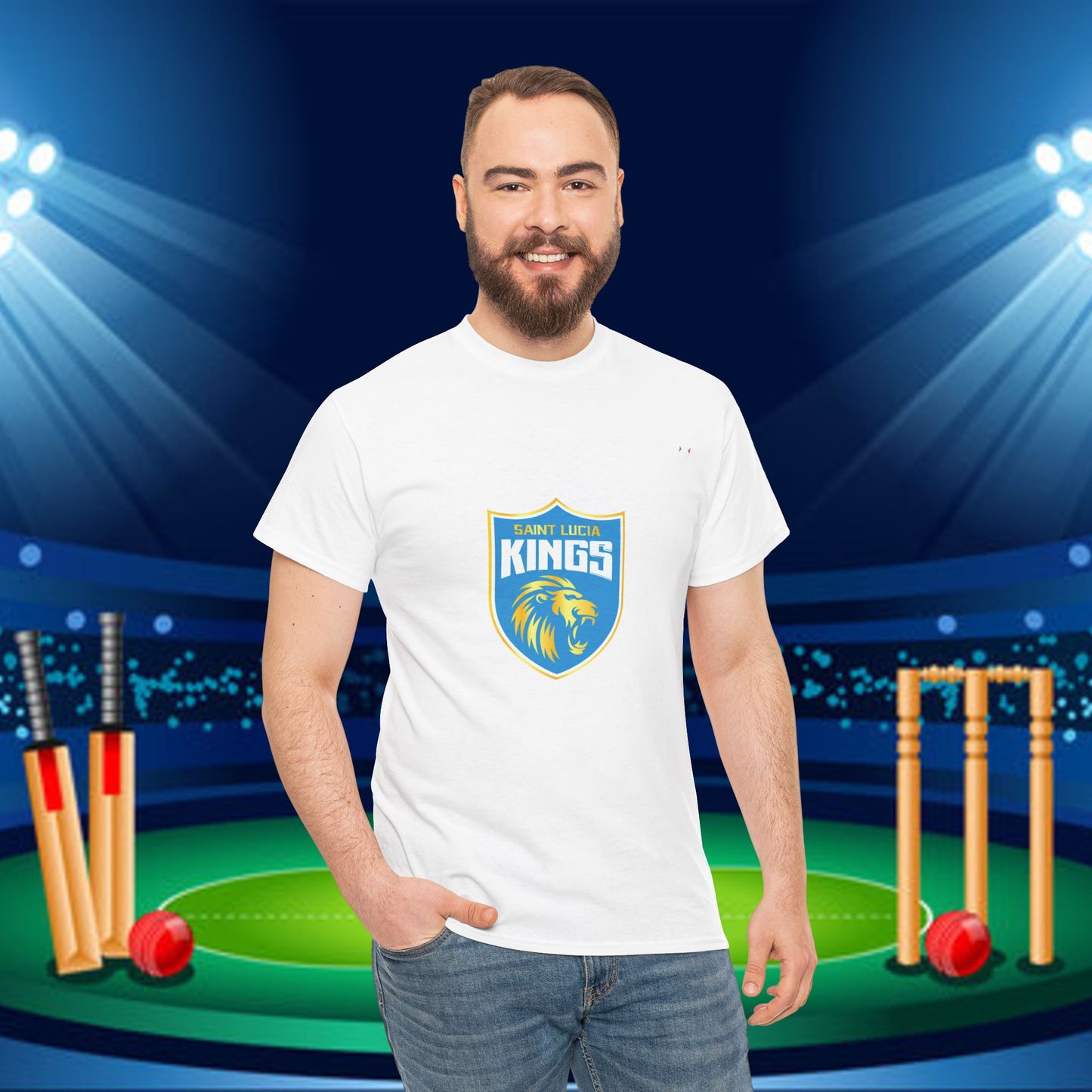 St. Lucia Kings CPL Cricket Shirt  | Caribbean Premier League Merchandise Replica | Cricket Fan Gear | Stylish Sportswear