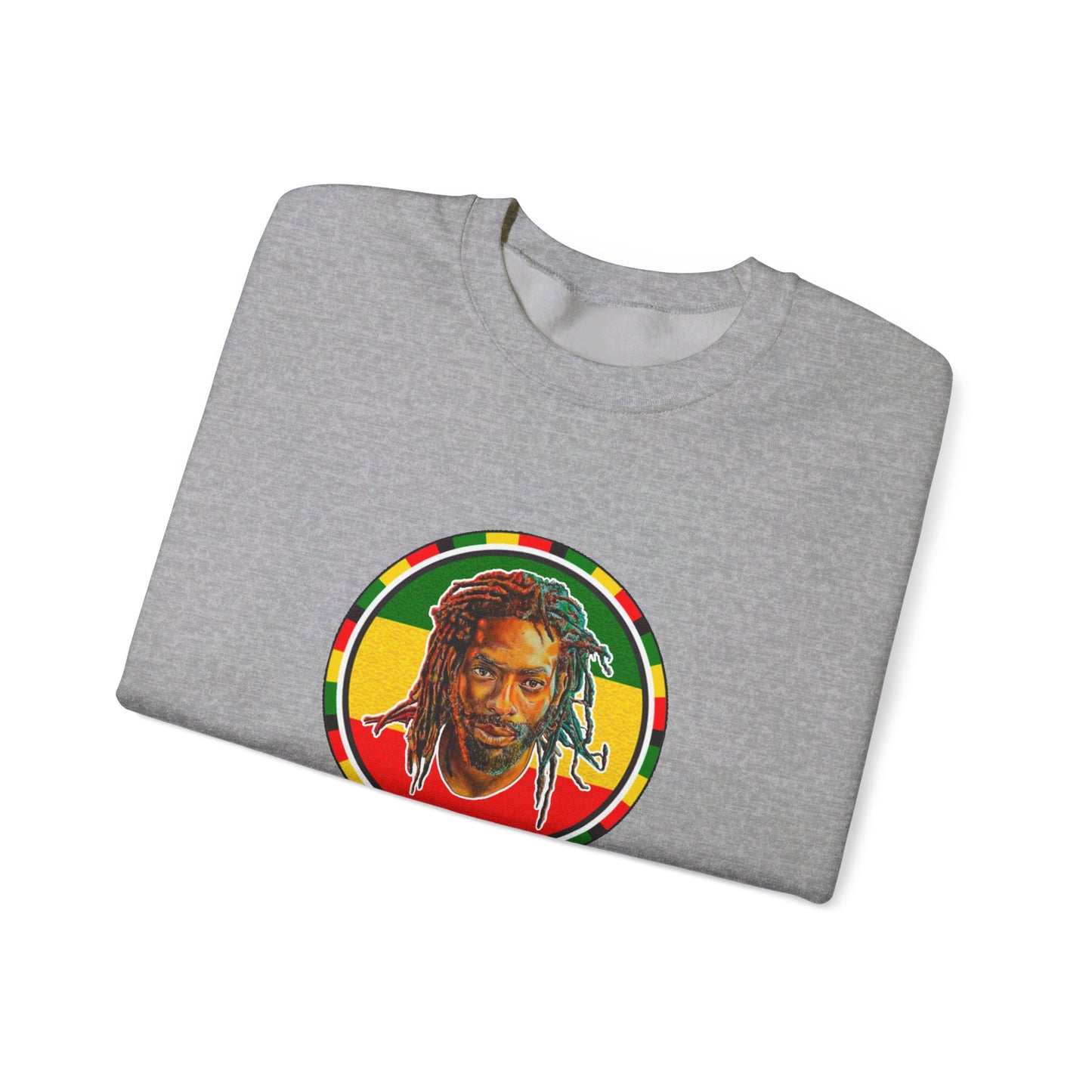 Buju Banton Iconic Sweatshirt - Premium Reggae Merch | Limited Edition Reggae Dancehall Sweater | Buju Old School Dub