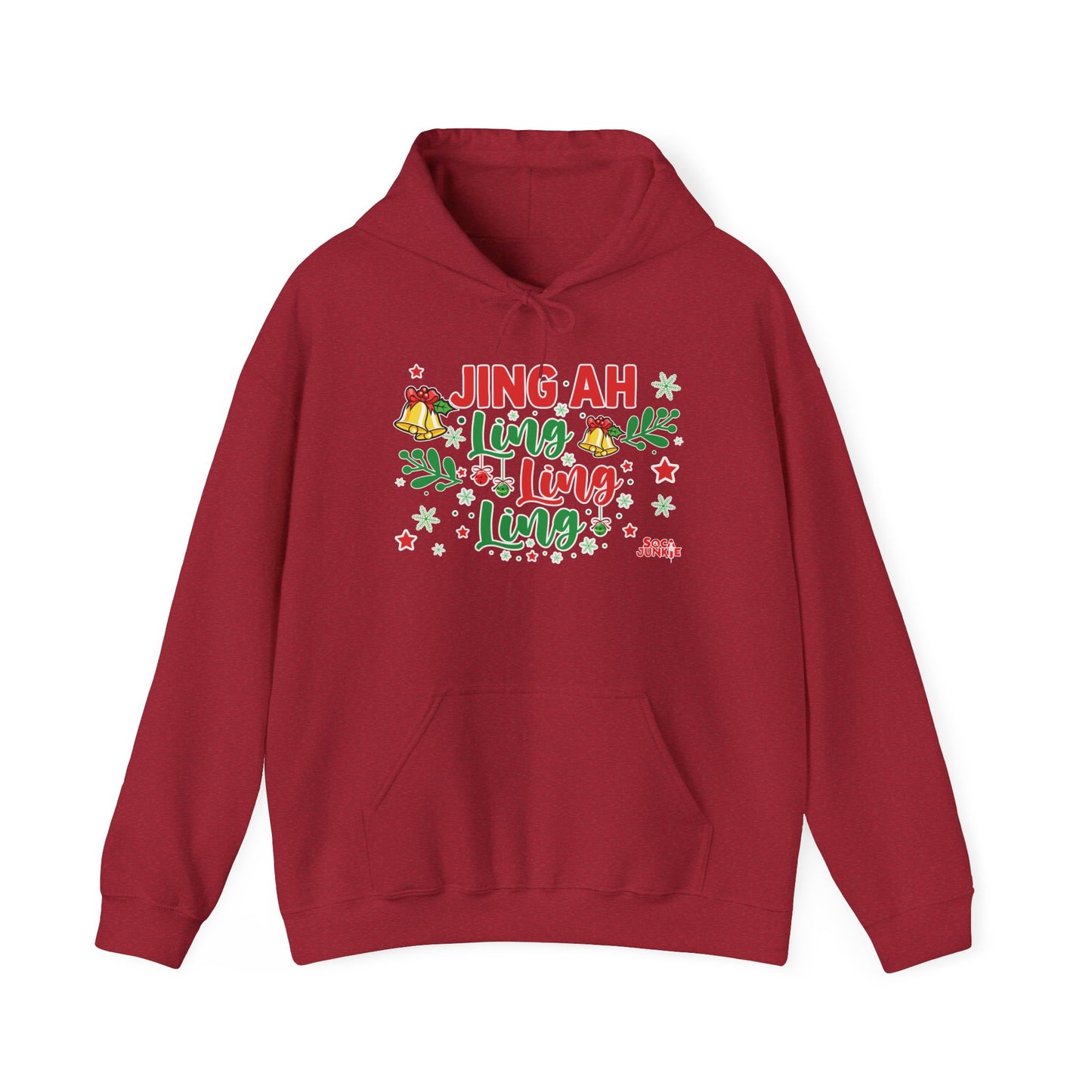 Jing Ah Ling Ling Ling Christmas Hoodie, Fun Holiday Sweatshirt,  Caribbean Christmas Apparel , Perfect Gift West Indian Christmas Hoody