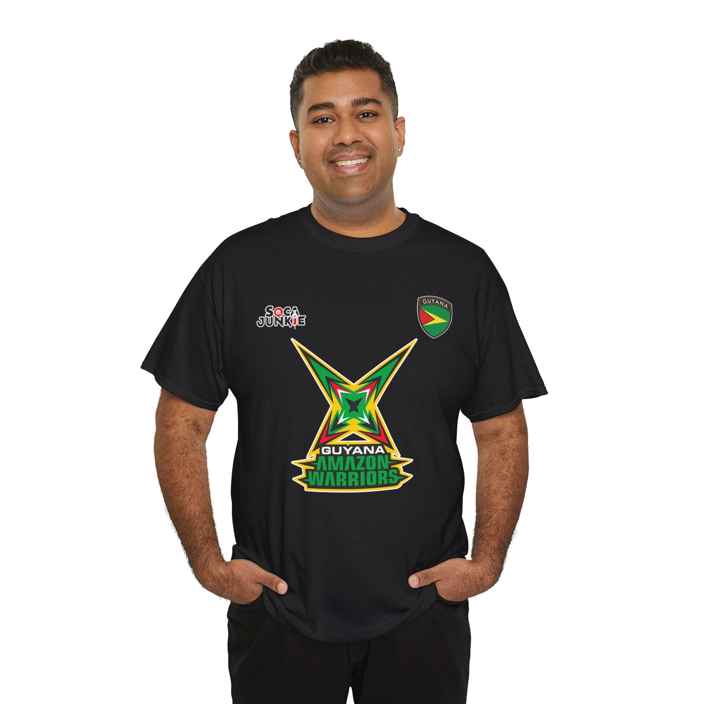 Guyana Amazon Warriors CPL Shirt  Official Cricket Shirt by Soca Junkie | Guyana Amazon Warriors Fan Gear | Comfortable Sportswear