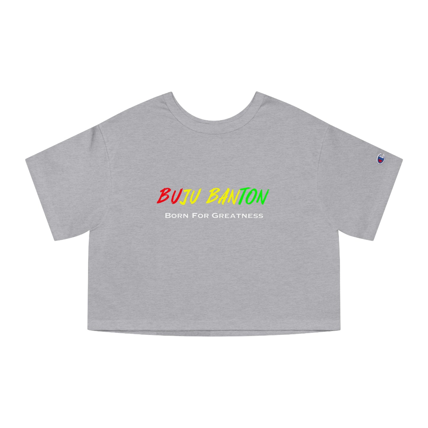 Buju Banton "Born for Greatness" Champion Women’s Heritage Cropped T-Shirt – Iconic Reggae Apparel