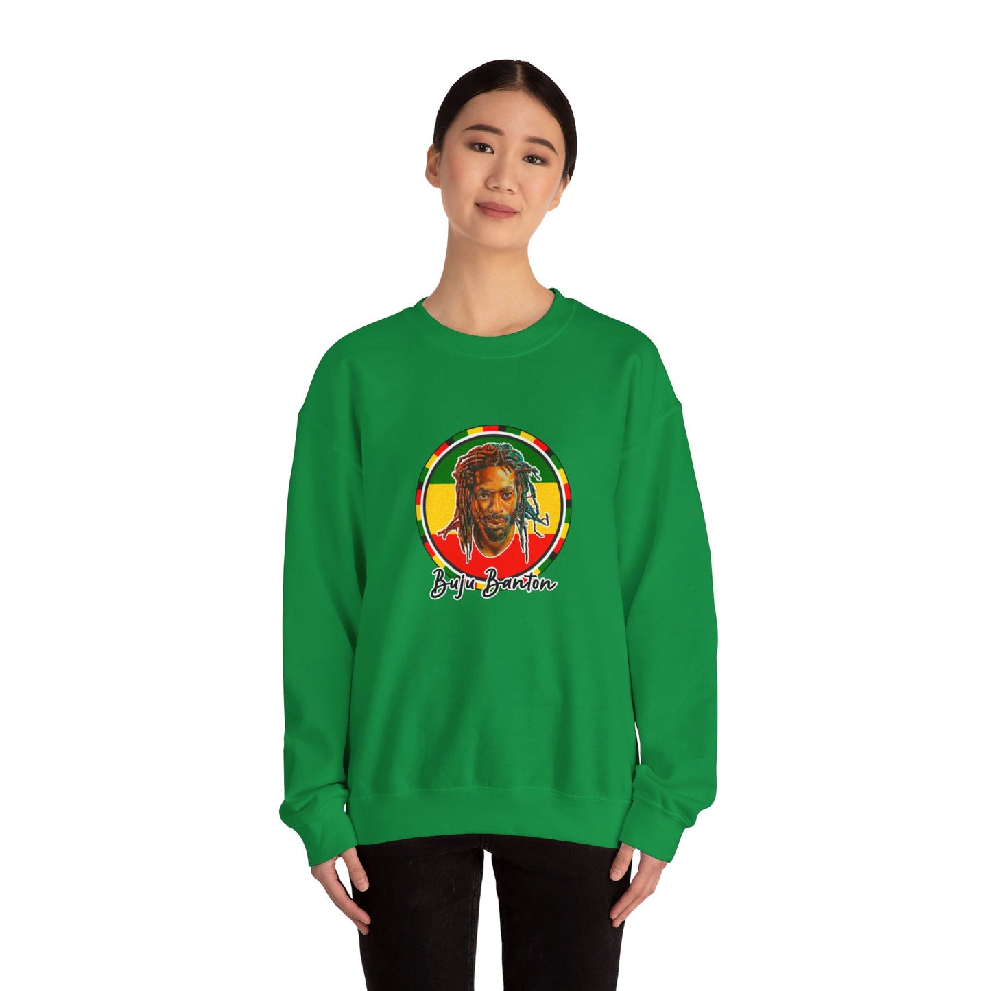 Buju Banton Iconic Sweatshirt - Premium Reggae Merch | Limited Edition Reggae Dancehall Sweater | Buju Old School Dub