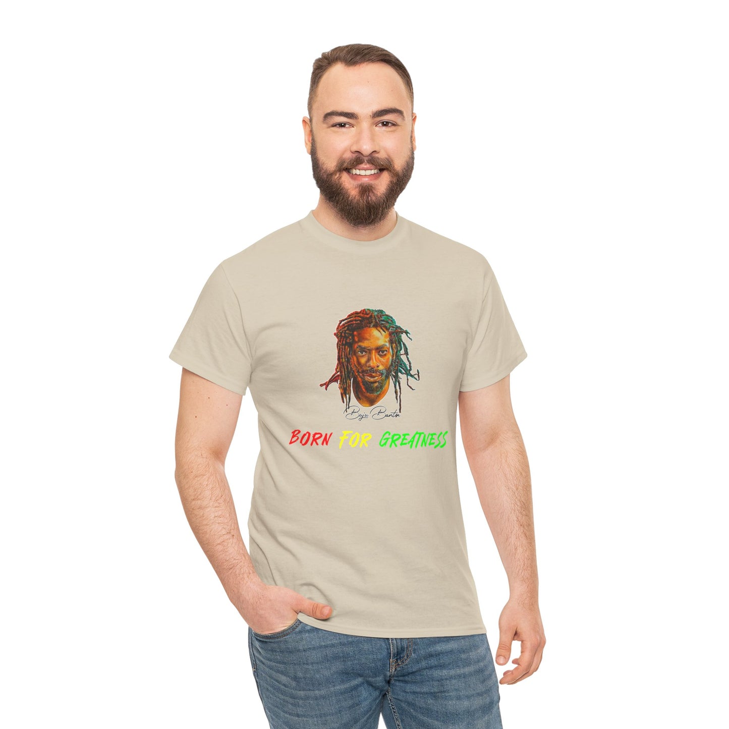 Buju Banton "Born for Greatness" Shirt , Celebrate Reggae Legend with Iconic Apparel , Reggae Music Icon