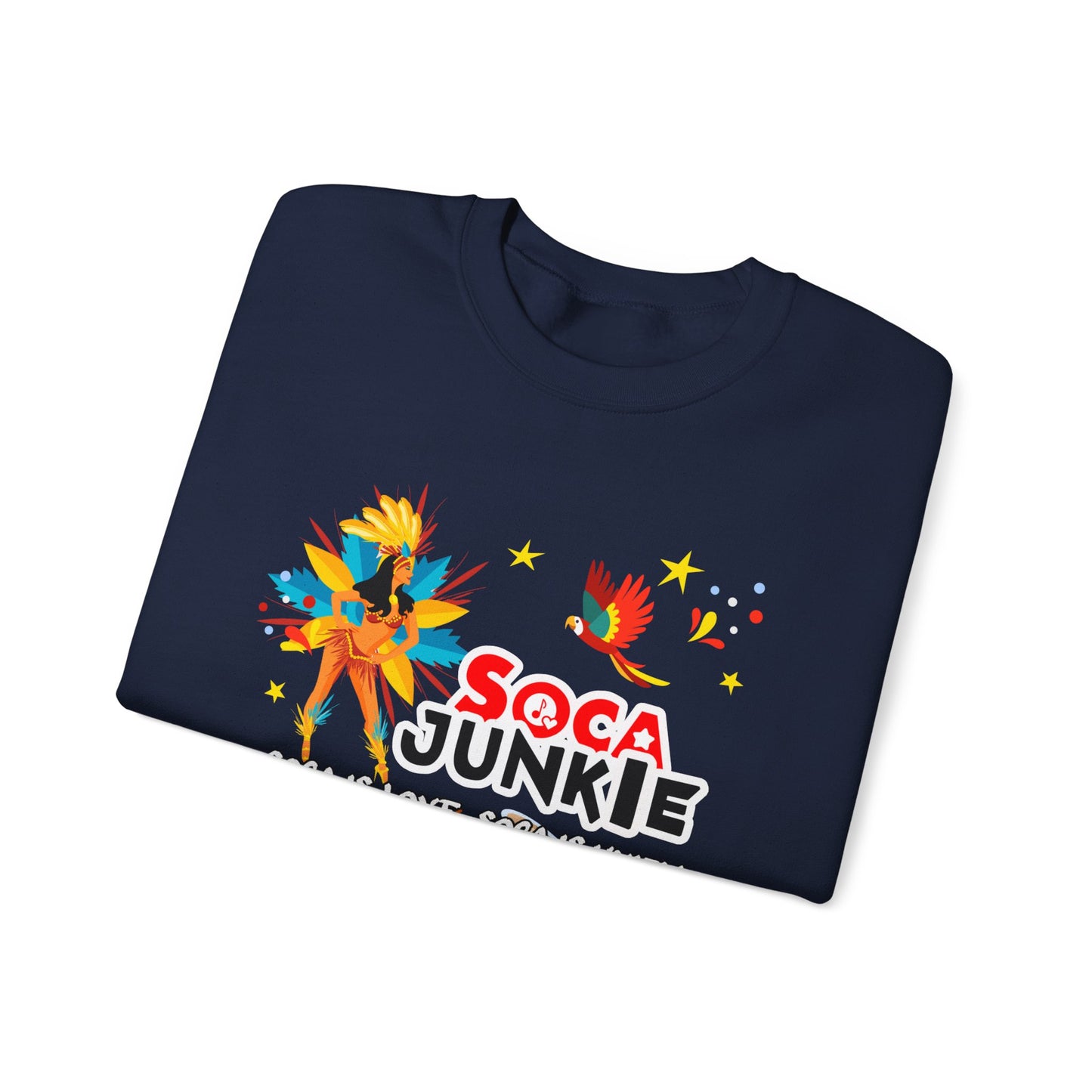 Exclusive Soca Junkie Sweatshirt | Soca is Love, Soca is Unity | Premium Graphic Apparel | Trendy Graphic Sweater | Perfect Gift for Holiday