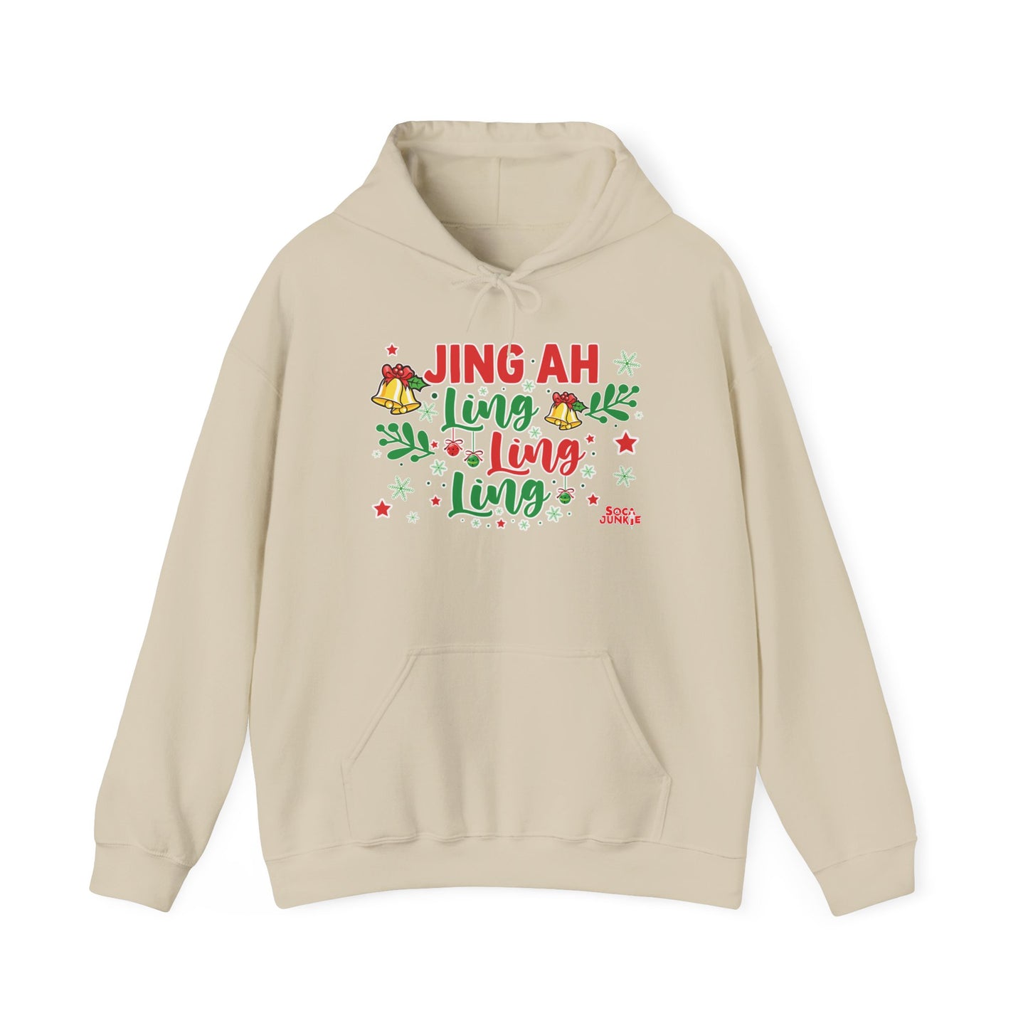 Jing Ah Ling Ling Ling Christmas Hoodie, Fun Holiday Sweatshirt,  Caribbean Christmas Apparel , Perfect Gift West Indian Christmas Hoody