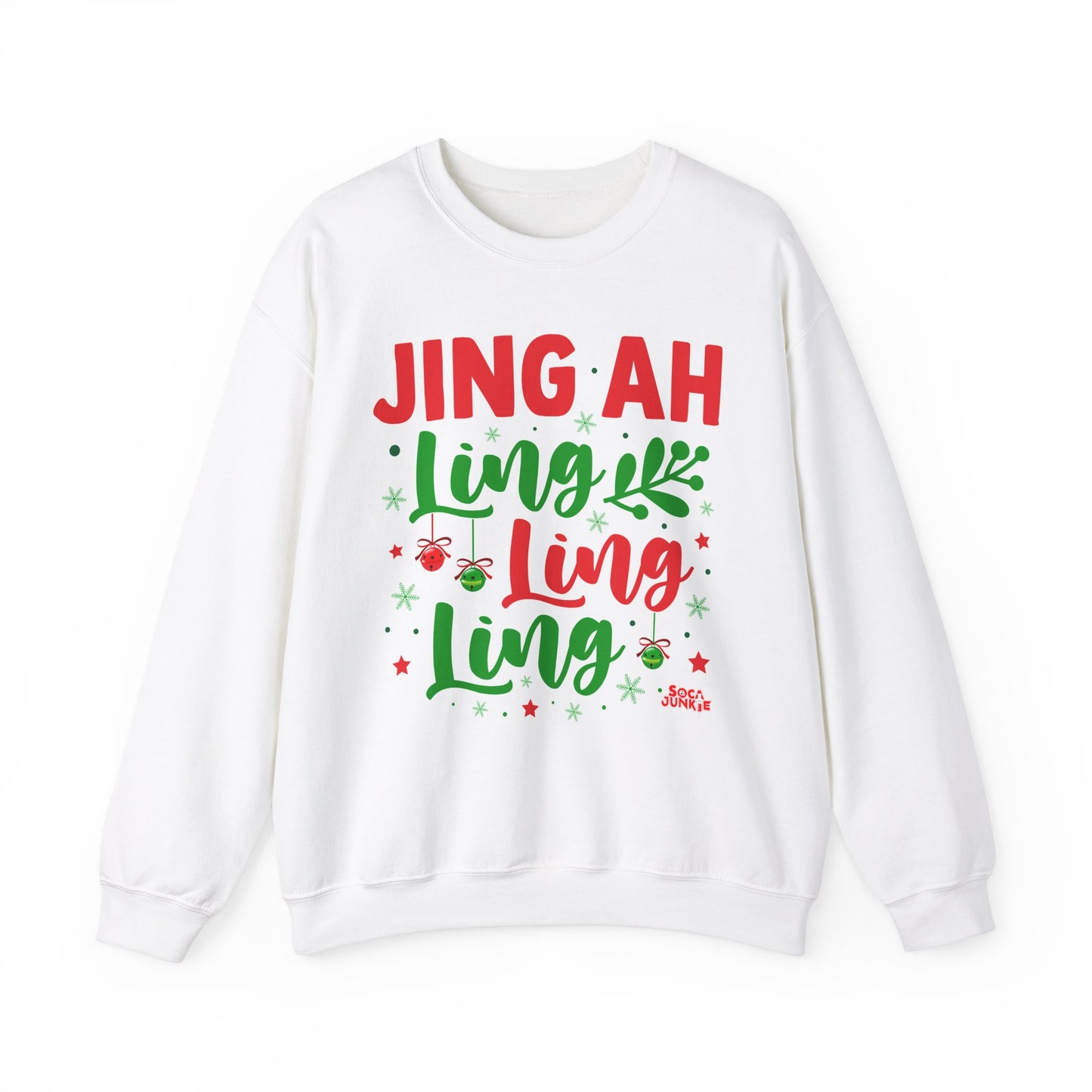 Jing Ah Ling Ling Ling Christmas Sweatshirt, Fun Holiday Sweatshirt,  Caribbean Christmas Apparel , Perfect Gift for Men & Women West Indian