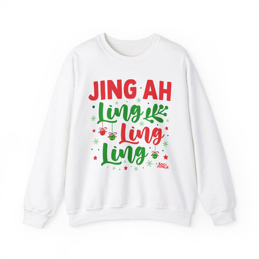 Jing Ah Ling Ling Ling Christmas Sweatshirt, Fun Holiday Sweatshirt,  Caribbean Christmas Apparel , Perfect Gift for Men & Women West Indian