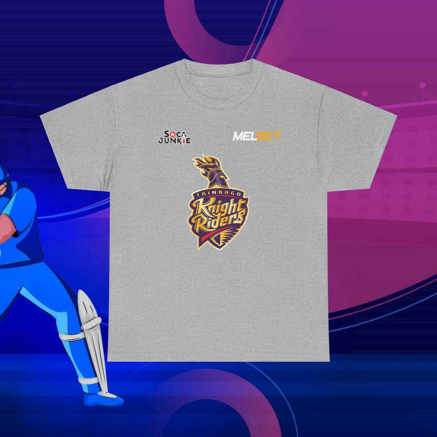 Trinbago Knight Riders TKR Cricket Shirt | Stylish Fan T-Shirt | Comfortable Sportswear TKR Cricket Caribbean West Indies CPL