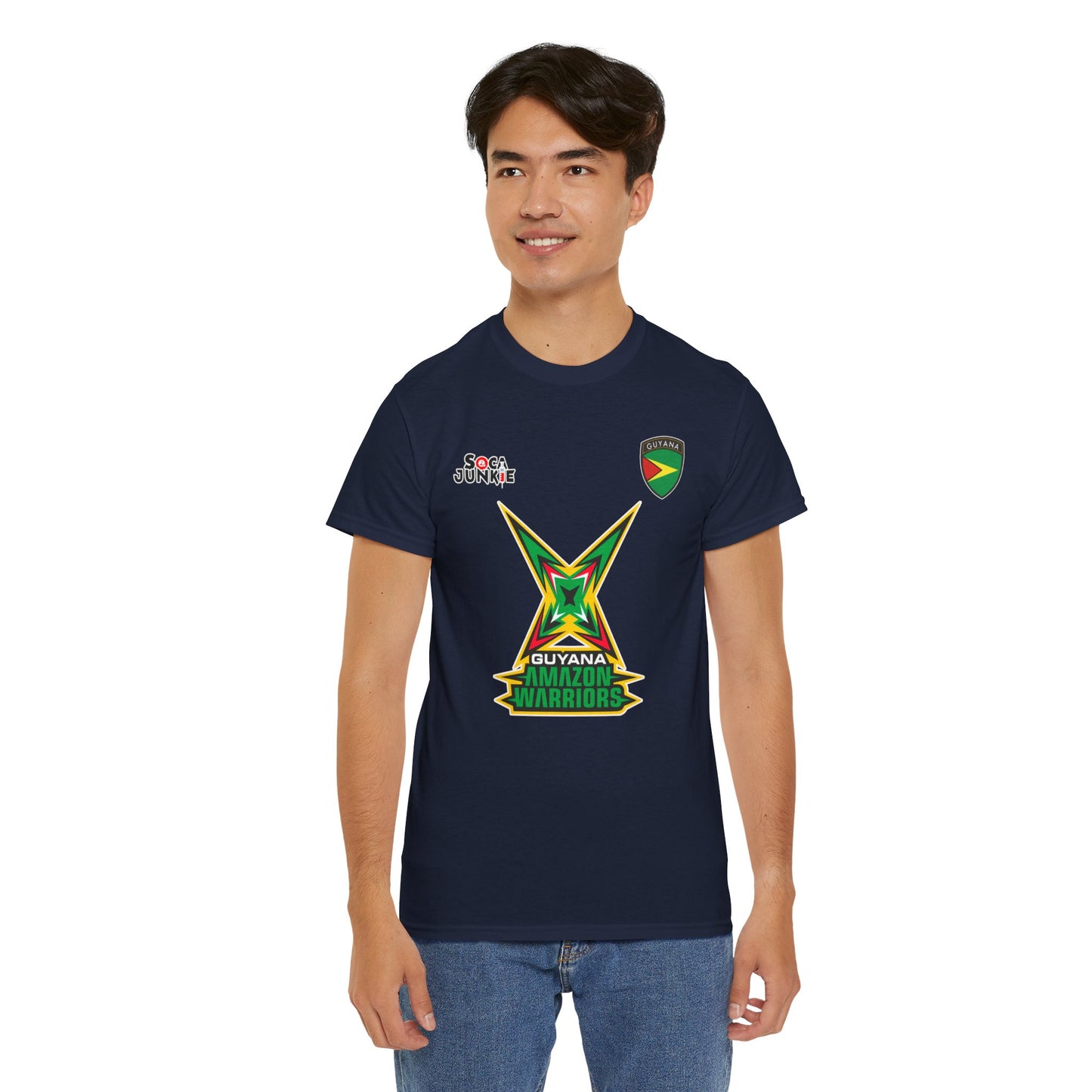 Guyana Amazon Warriors CPL Shirt  Official Cricket Shirt by Soca Junkie | Guyana Amazon Warriors Fan Gear | Comfortable Sportswear