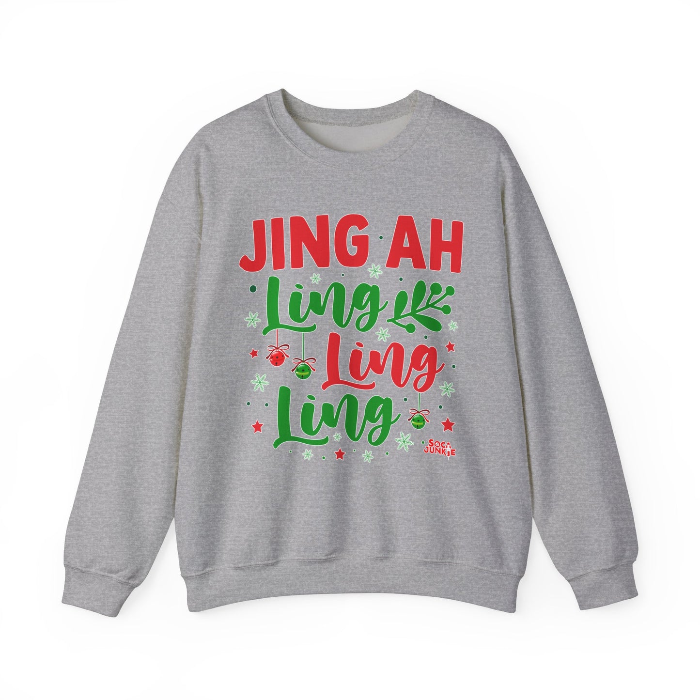 Jing Ah Ling Ling Ling Christmas Sweatshirt, Fun Holiday Sweatshirt,  Caribbean Christmas Apparel , Perfect Gift for Men & Women West Indian