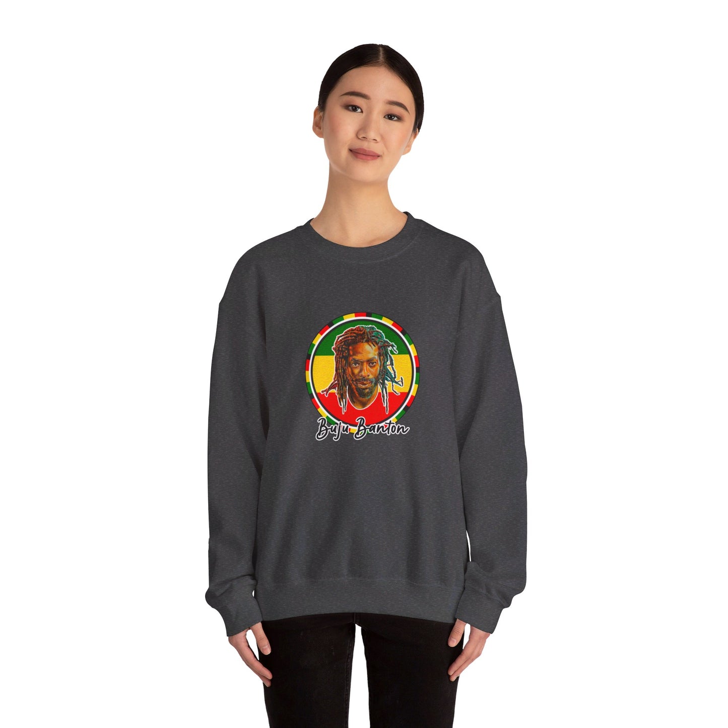 Buju Banton Iconic Sweatshirt - Premium Reggae Merch | Limited Edition Reggae Dancehall Sweater | Buju Old School Dub