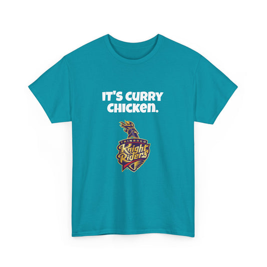 It's Curry Chicken TKR Cricket T-shirt | Trinidad and Tobago Knight Riders Gear | CPL Cricket | Perfect for Cricket Fans | Unique Gift Idea