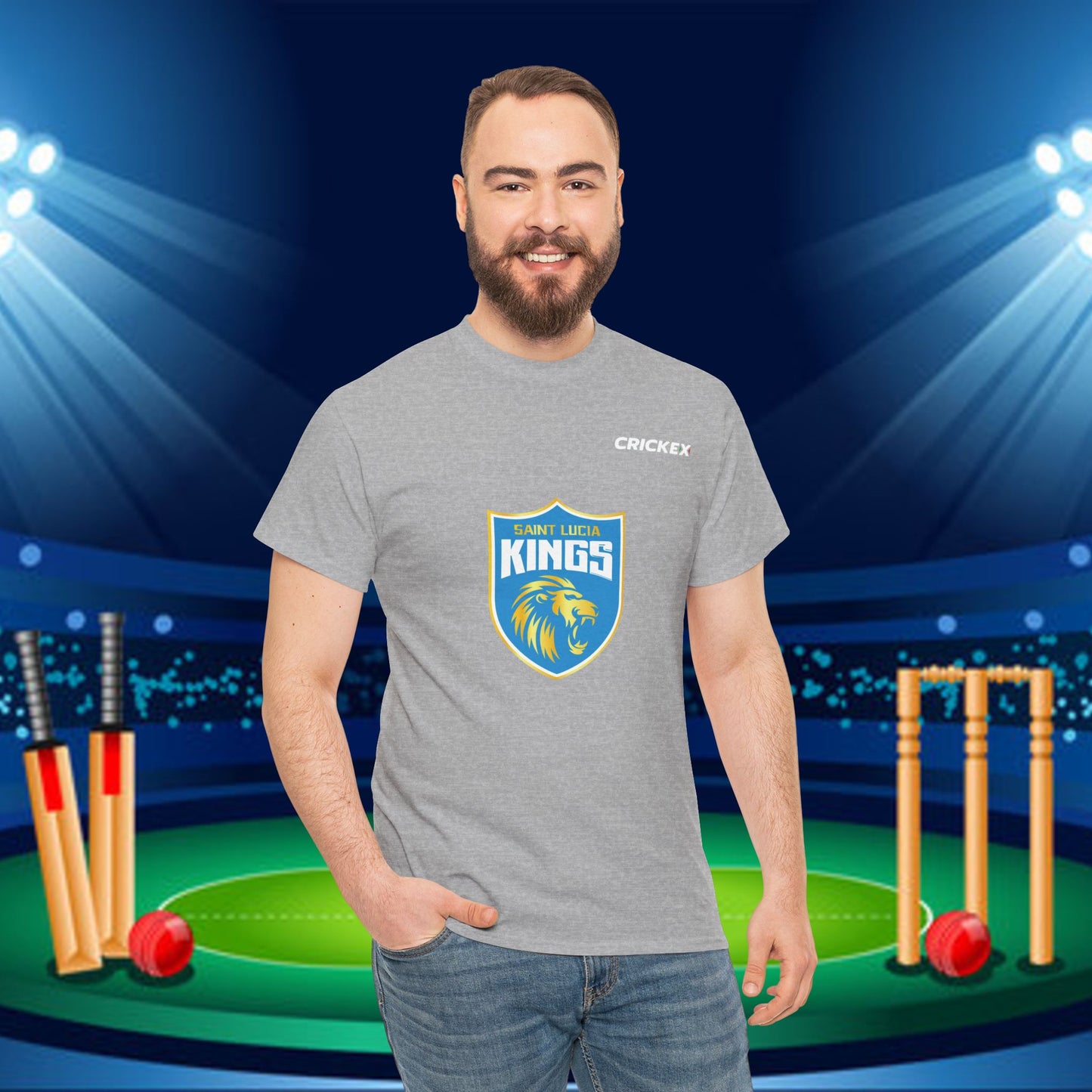 St. Lucia Kings CPL Cricket Shirt  | Caribbean Premier League Merchandise Replica | Cricket Fan Gear | Stylish Sportswear