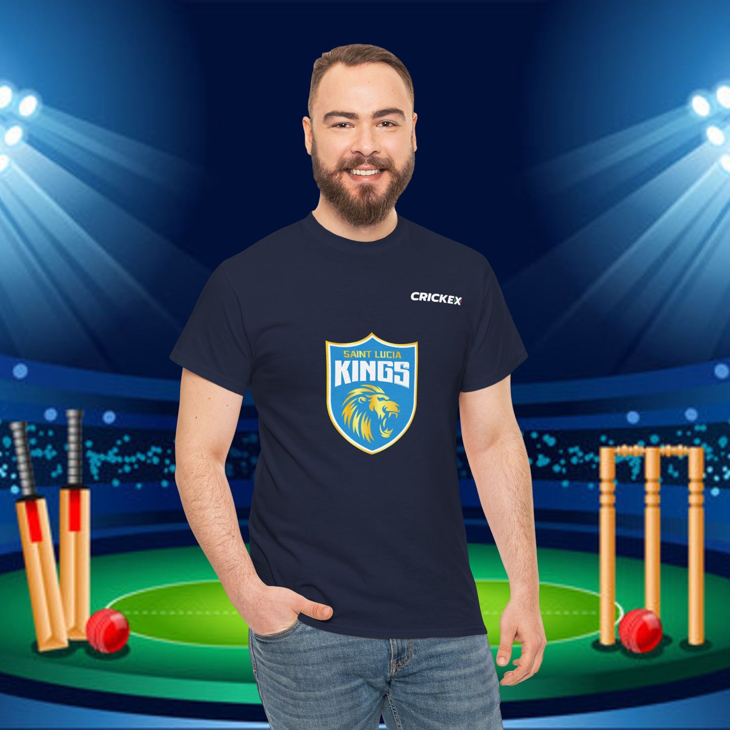 St. Lucia Kings CPL Cricket Shirt  | Caribbean Premier League Merchandise Replica | Cricket Fan Gear | Stylish Sportswear