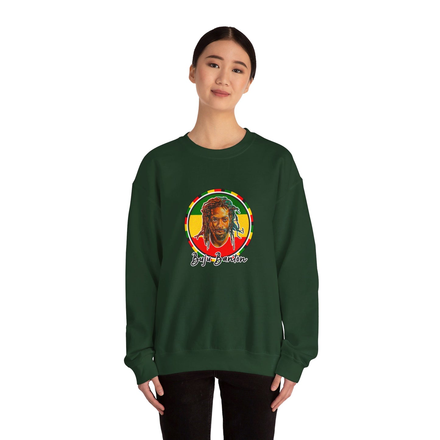 Buju Banton Iconic Sweatshirt - Premium Reggae Merch | Limited Edition Reggae Dancehall Sweater | Buju Old School Dub