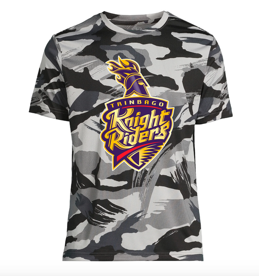 Athletic Trinbago Knight Riders TKR Cricket Camo Shirt | Stylish Fan T-Shirt | Comfortable Sportswear TKR Cricket CPL | Exclusive